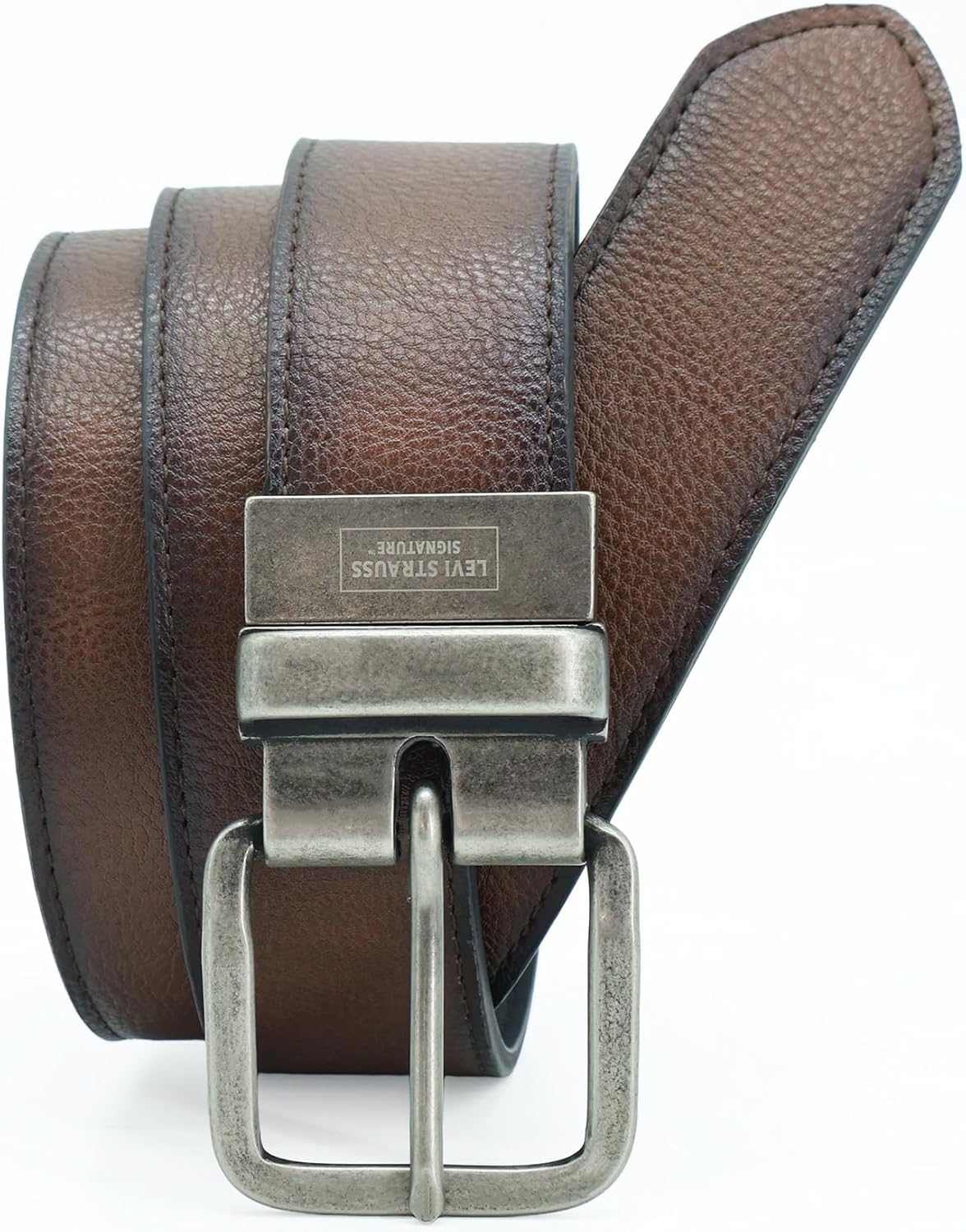 Levi Strauss Signature - Premium Leather Reversible Belt for Men for Jeans, Work, Dress & Casual pants | Cinturon Para Hombre - Image 2