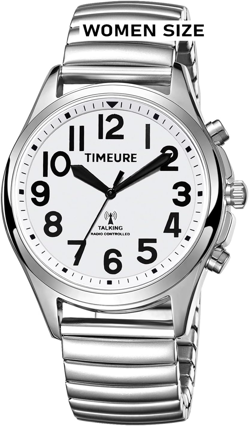 Talking Watch for Women with Expansion Band, Speaks Time,Week and Date,Set The Time Itself, Practical Present for Blind, Senior,or Visually impaired People