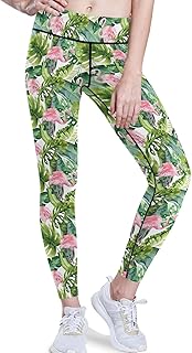 Women's High Waisted Yoga Capris with Pockets Tummy Control Non See Through Workout Athletic Running Capri Leggings