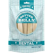 Better Belly Dental Roll Small Highly Digestible Dog Treats, 10 Count