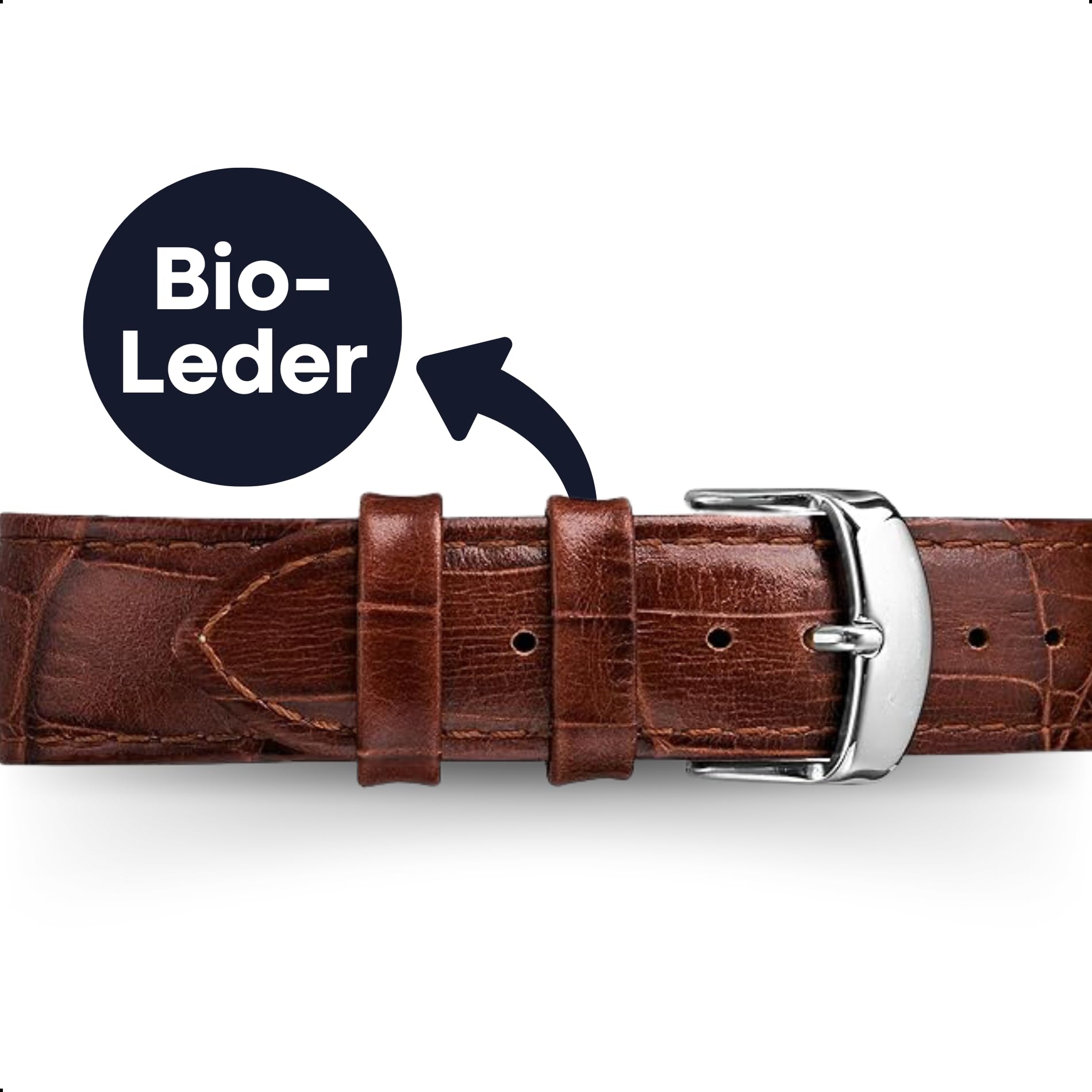 Tyme Cambridge Herren Uhr Analog Quarz mit Datum 30m Wasserdicht Klassische Armbanduhr für Männer mit Lederarmband Casual Design in Geschenkbox