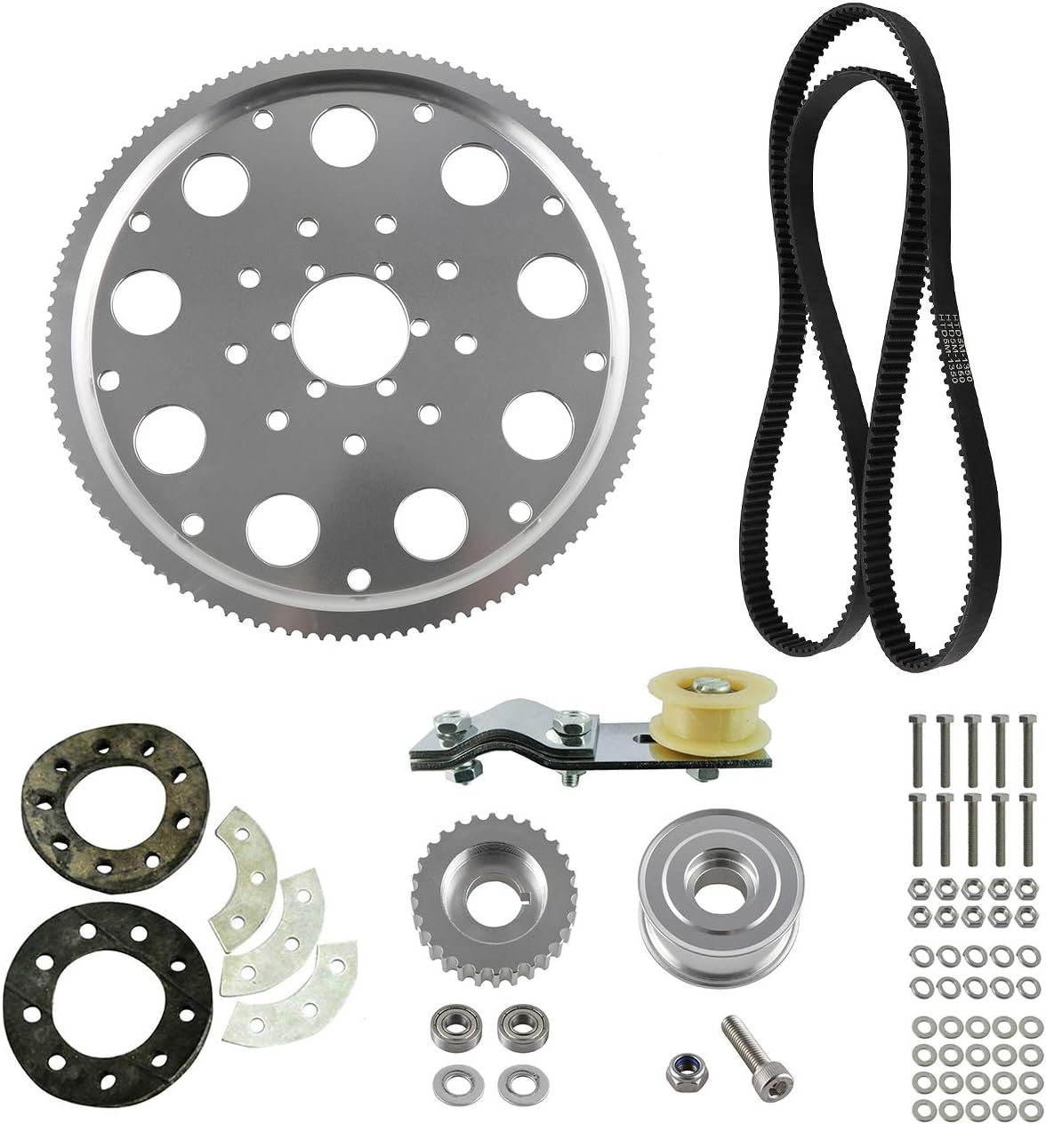 Belt Drive Sprocket Kit Chain Tension No More 415 Chain For 66cc 80cc 2 Stroke Gas Engine Motorized Bike