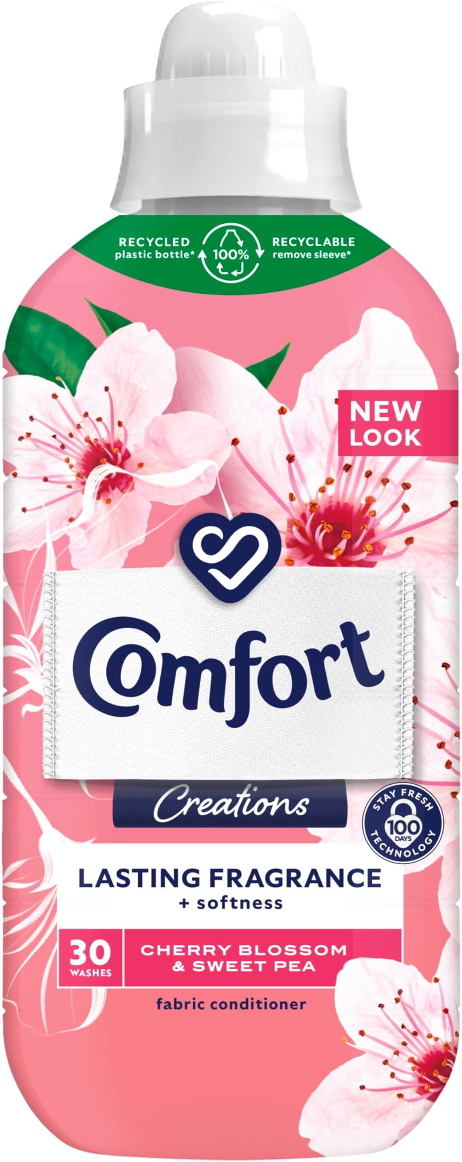 ComfortCreations Cherry Blossom & Sweet Pea Fabric Conditioner with Stay Fresh technology for 100 days of freshness + fragrance* 30 washes (900 ml)A.I.S.E. Charter for Sustainable CleaningA.I.S.E. Charter for Sustainable Cleaning