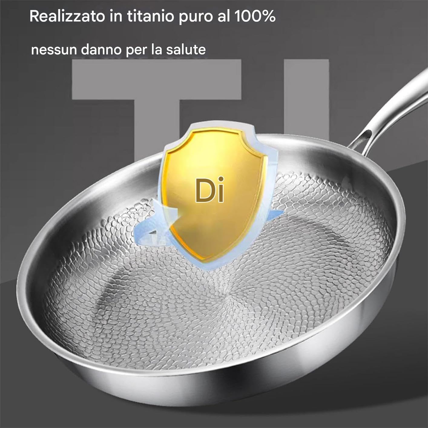 Poêle en titane | Ustensiles de Cuisine - Grillage Ustensile de Cuisine pour Restaurant Hôtel Utilisation Quotidienne Appartement