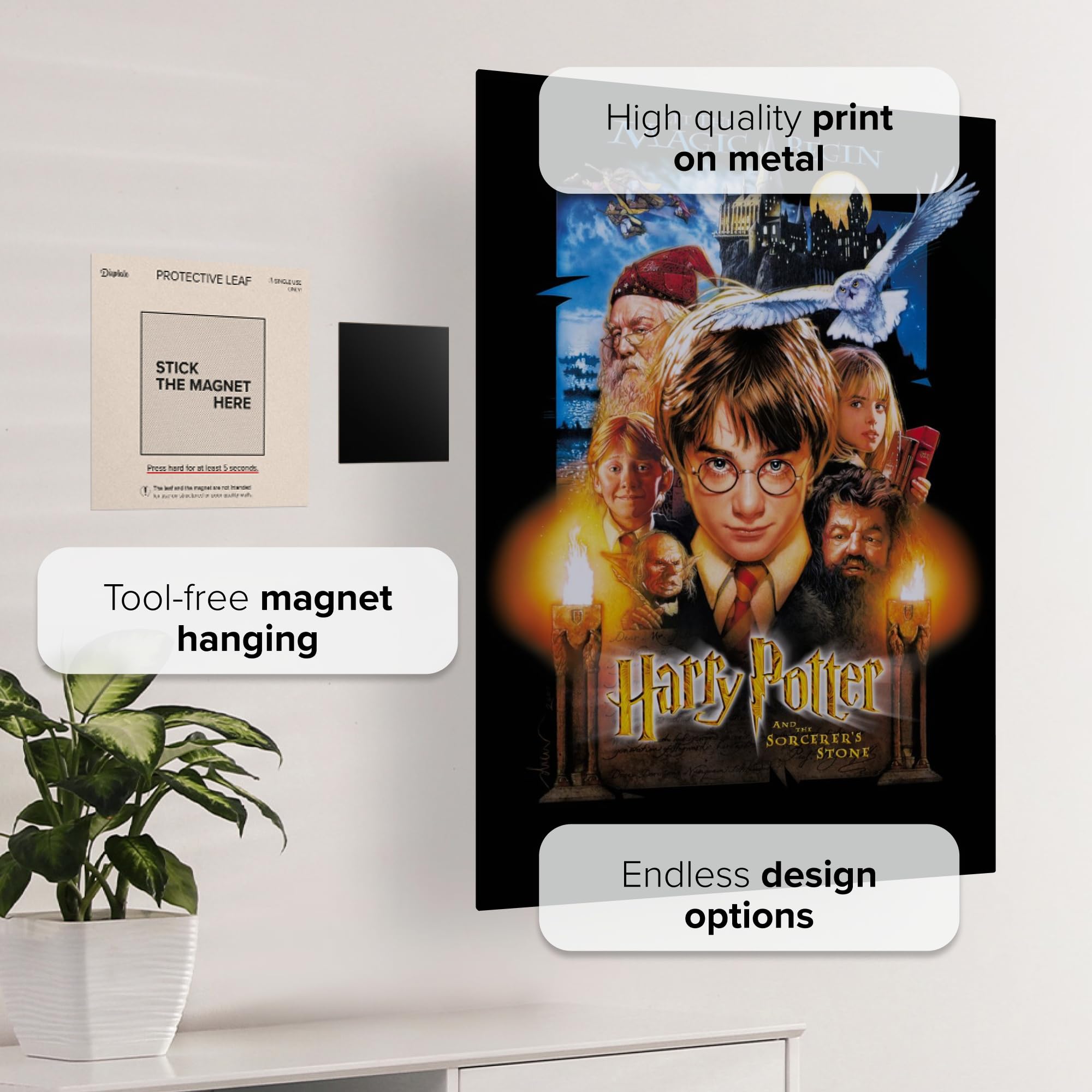 Displate ハリーポッター　ホグワーツ　メタルポスター Displate Limited Edition- Harry Potter - Back to Hogwarts