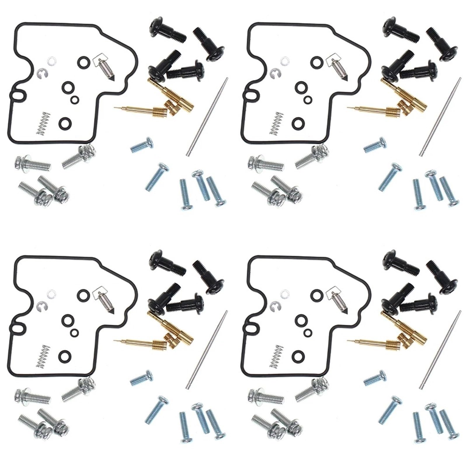 Kit De Reparación Carburador para YZF para R6 1999-2002 4 Juegos Juntas Flotador Aguja