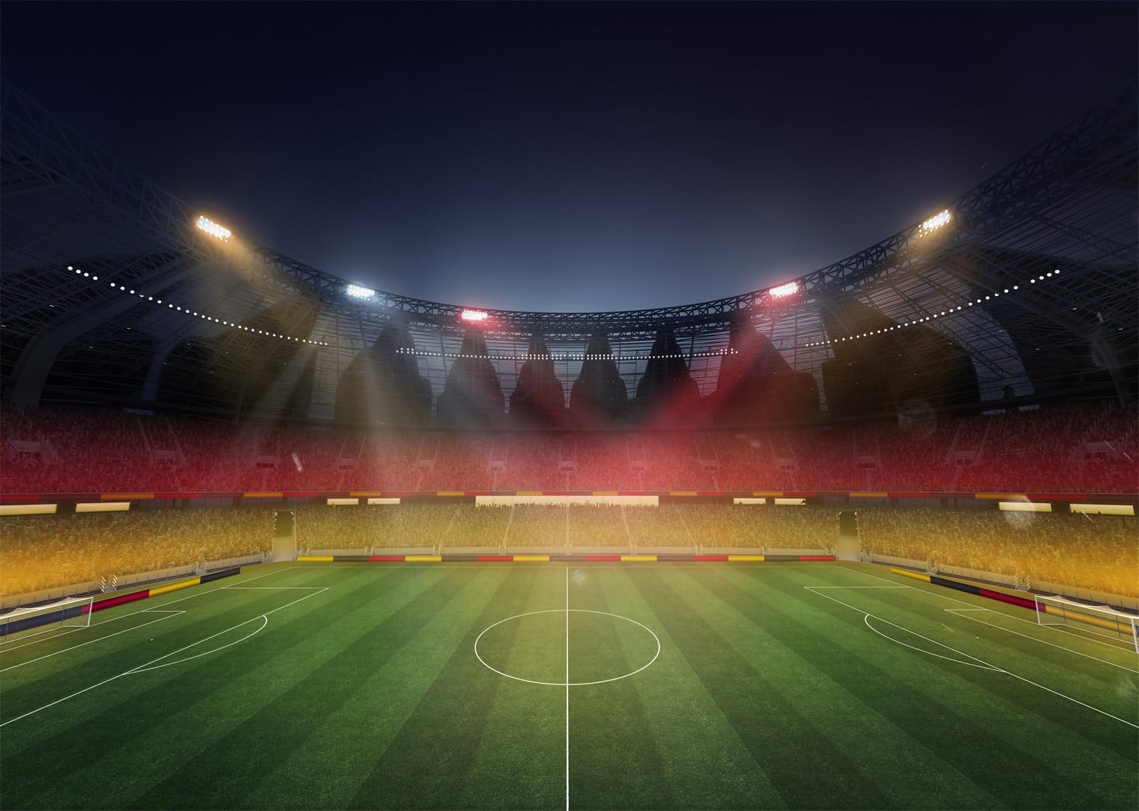 15x8FT Stadio Calcio Notturno Sfondo Fotografico