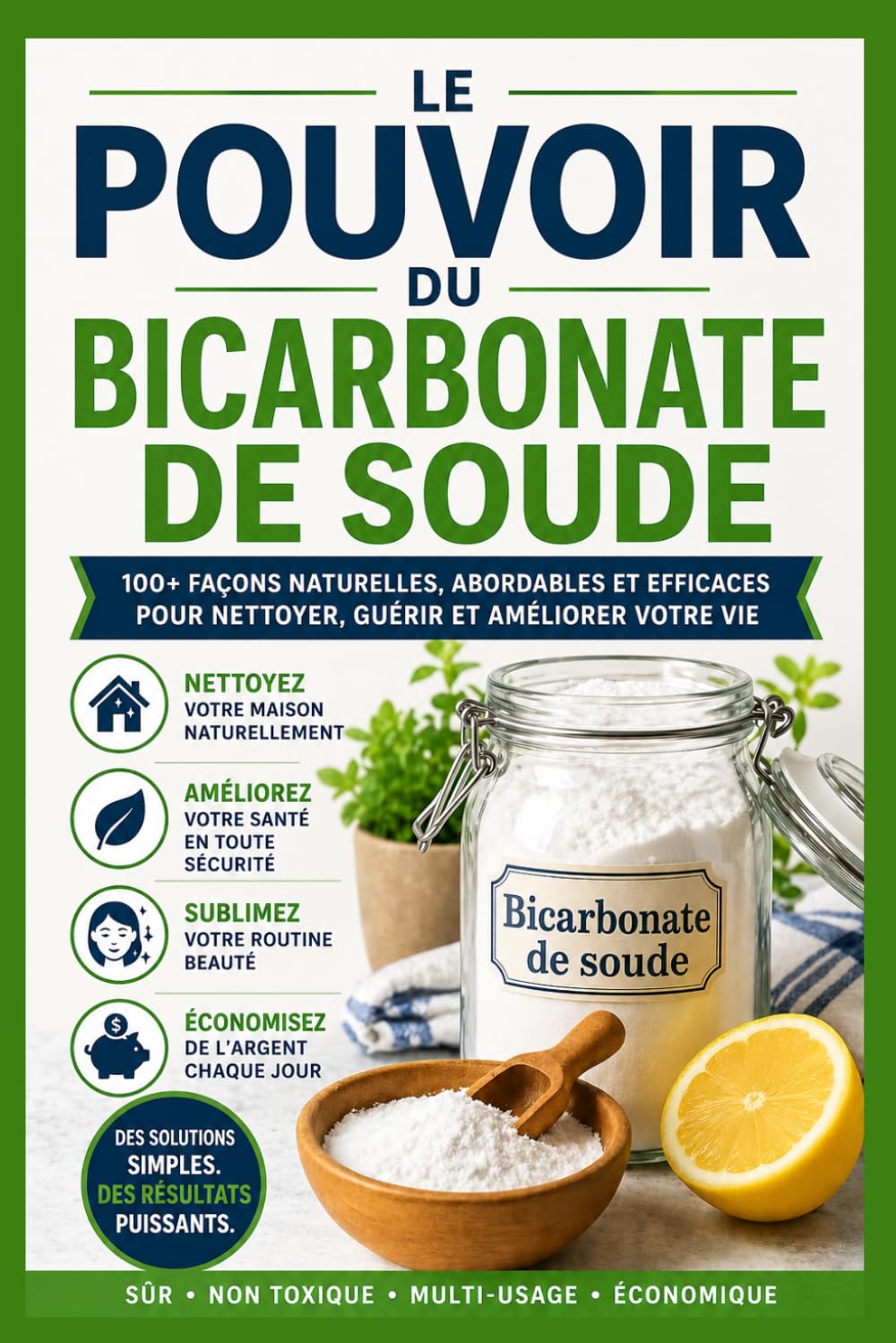 Le pouvoir du bicarbonate de soude: Utilisations simples, naturelles et économiques pour la cuisine, la maison, la santé et la routine beauté