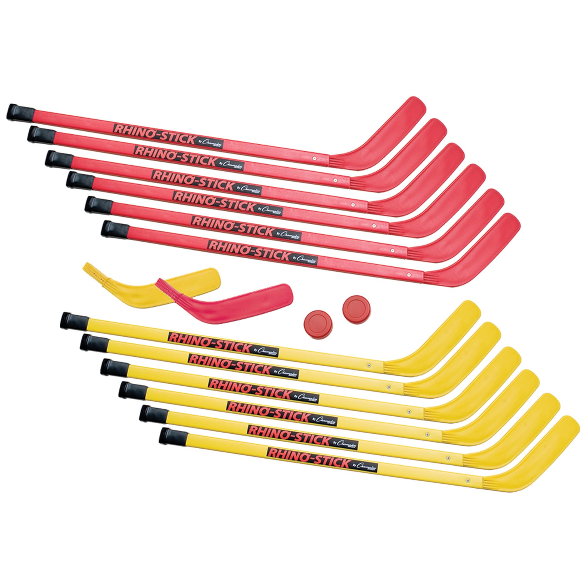 Champion Sports Rhino Stick Hockey Set – Durable ABS Sticks, Non-Marring Blades, Multiple Sizes – Complete Sets