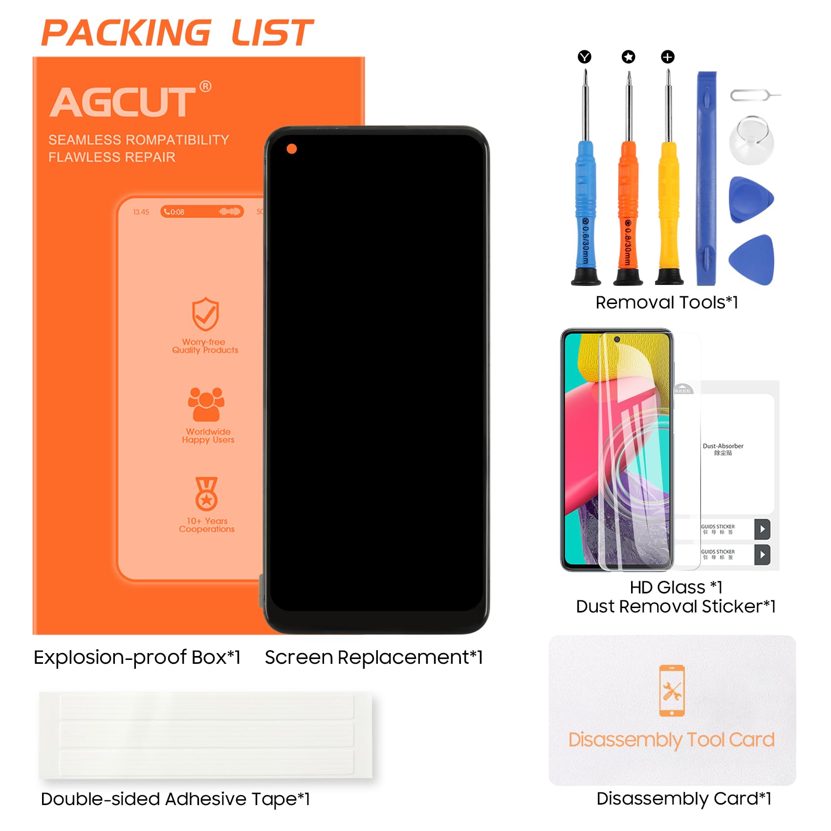 AGCUT Pantalla LCD para Realme 10 4G Pantalla LCD para Oppo Realme 10 4G RMX3630 6,4 Pulgadas Pantalla Digitalizer Touch Screen Asamblea Completa con Herramientas, Negro con Marco