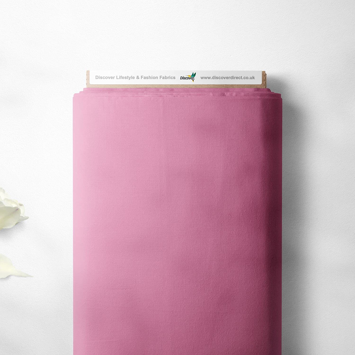 100% Cotton Organic Premium Plain Solid Colours Sewing Quilting Craft Fabric | 44" - 112 cm Wide (Per Quarter, Fuchsia Pink)