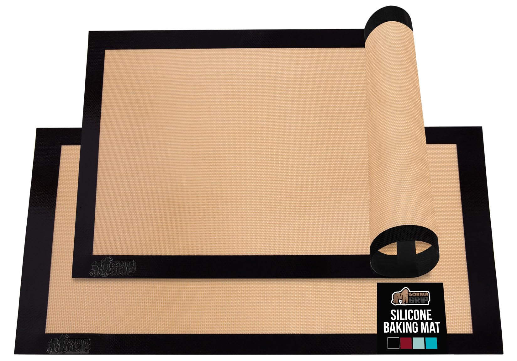 Amazon | Gorilla Grip ノンスティックシリコンベーキングマットシート
