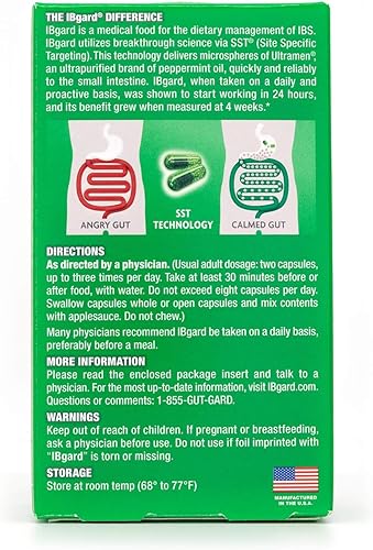 Miniatura 2 de IBgard para el síndrome del intestino irritable, paquete de 5 (48 cápsulas cada uno)