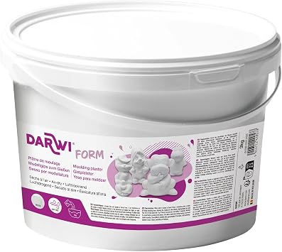 DARWI 3 Kg Plaster Moulding Plaster, White