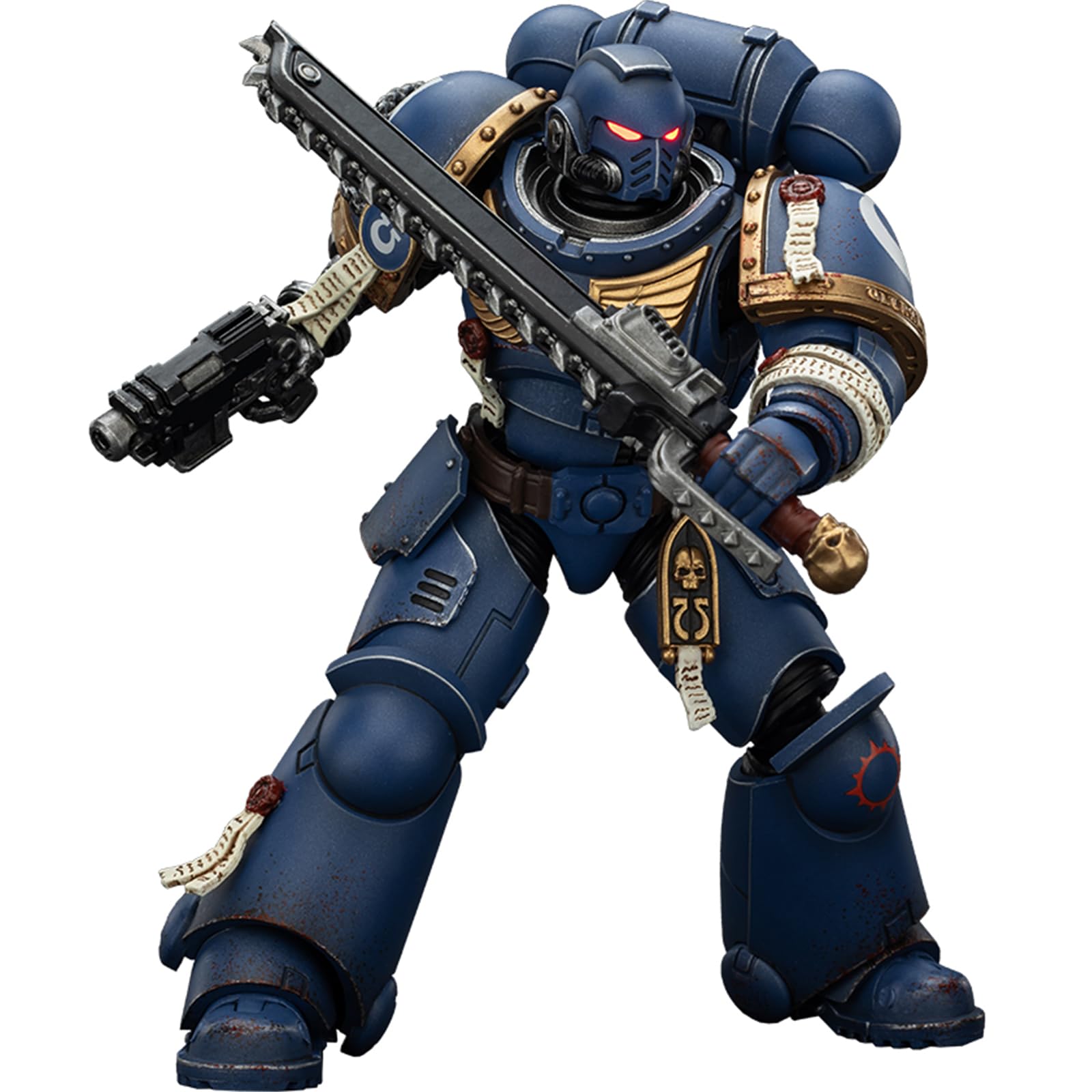 JOYTOY Warhammer 40k Space Marine 2 Ultramarines Brother Chairon-Collectors Edition 1/18 Action Figure Collect And Display Model