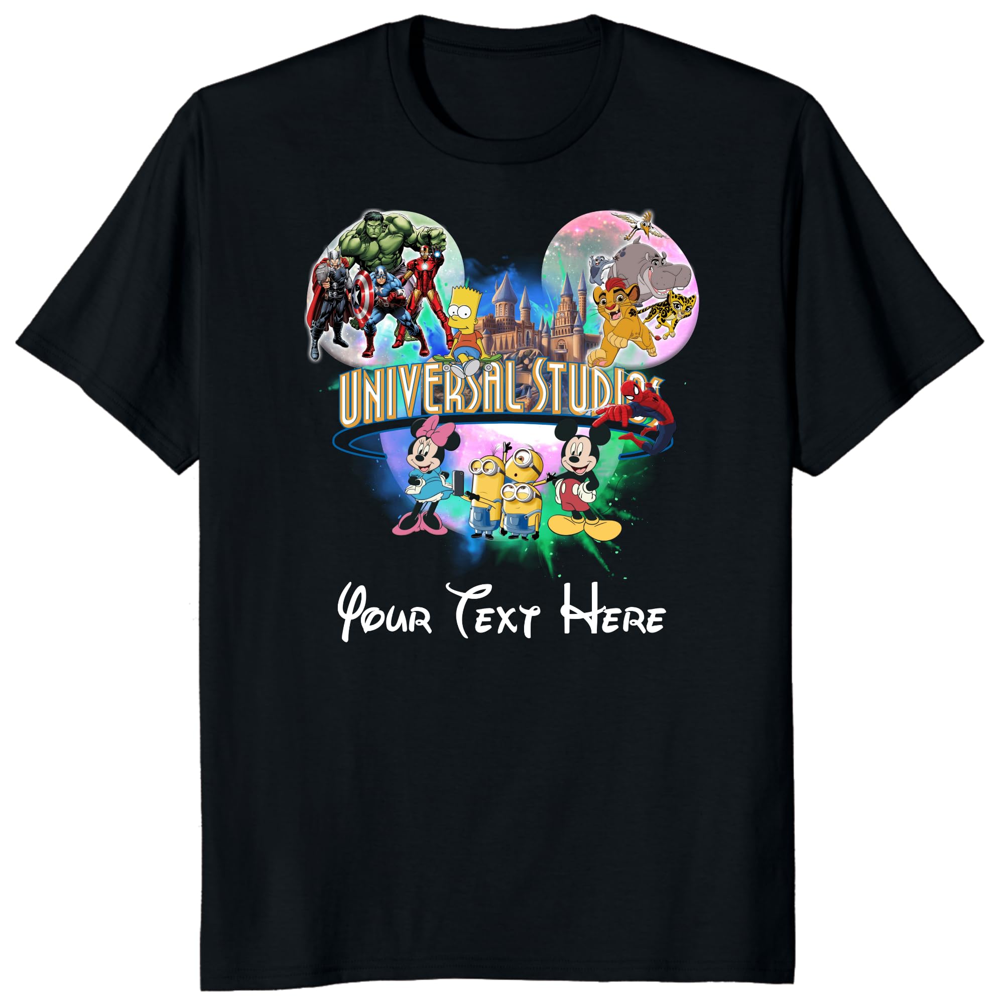 Personalized Family Matching Vacation T-Shirt, Customizable Text Travel Shirts, Mickey Minnie Friends Outfits, Group Trip Tee
