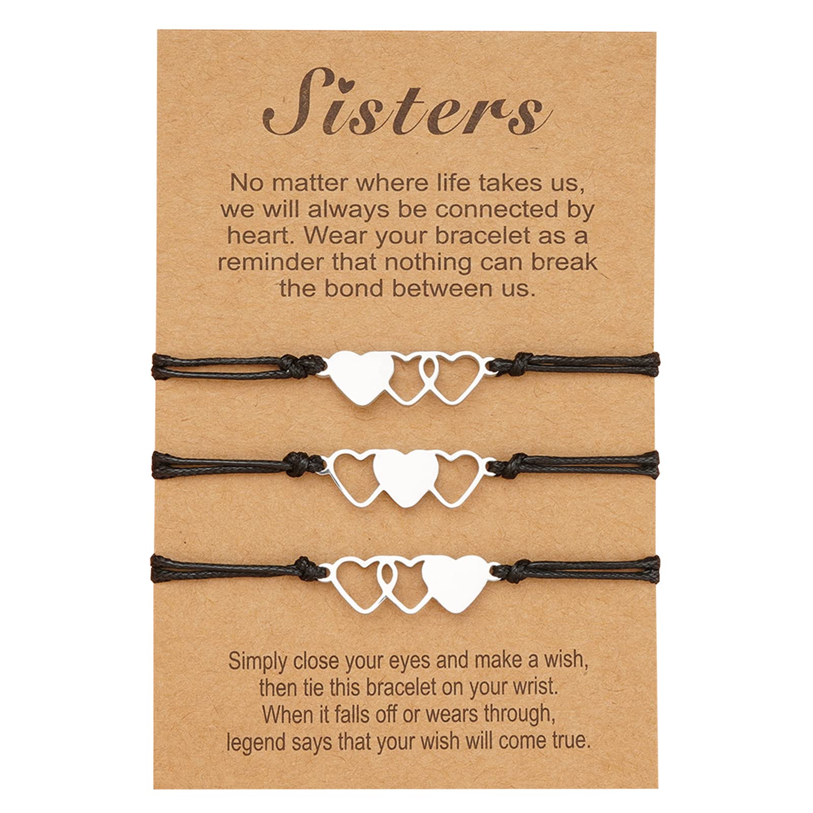 Long tiantian 3/4/5 Pcs Sister Bracelet Bff Bracelets Best Friend Matching Heart Bracelets Friendship Jewelry Gifts for Women Teen Girls, Copper, copper (B09MK66RJD) Amazon Price History, Amazon Price Tracker