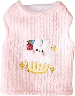 Winter Fleece Dog Sweater Cute Fleece Vest Dog Warm Pet Dog Clothes Doggie Shirts for Puppy Small Dogs Puppy Outfits Chihuahua