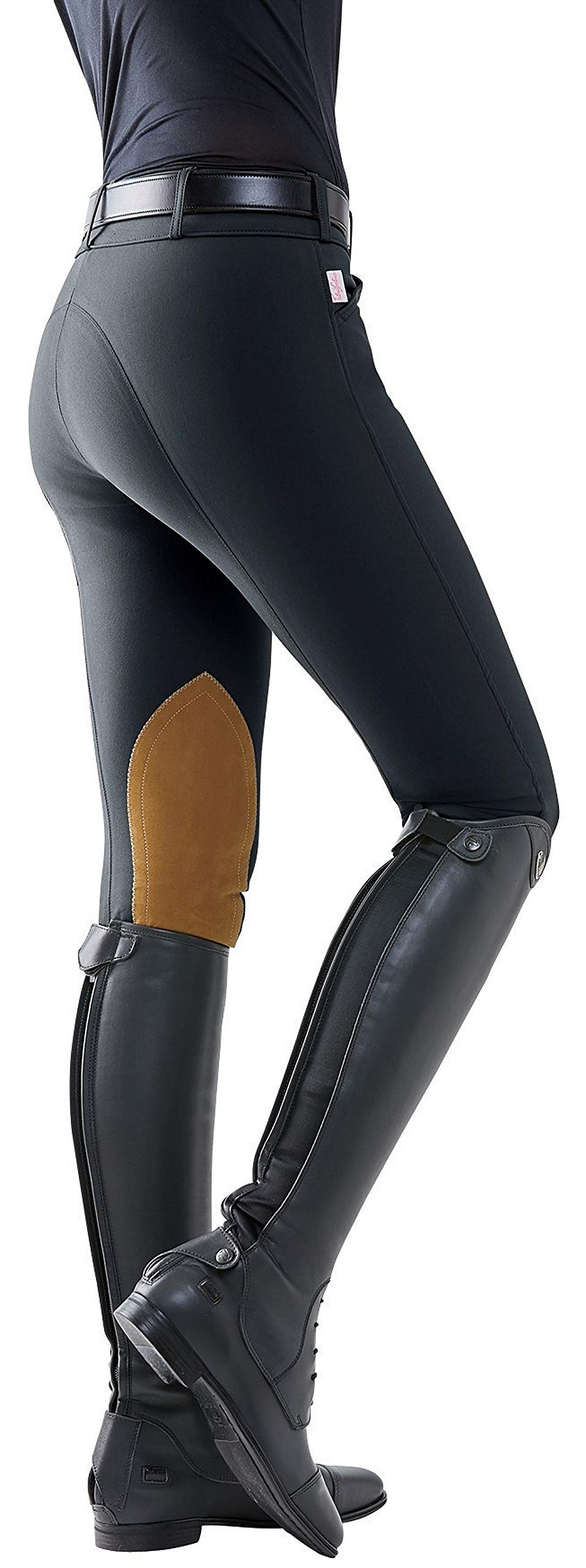Tailored Sportsman The Vintage Low-Rise Breech, 30, Black/Tan