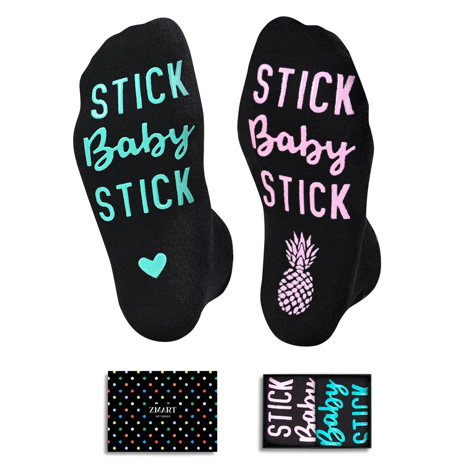Zmart Pregnancy Socks for Expecting Mom - Pregnant Women Socks, IVF Gifts on Mother's Day
