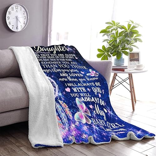 Miniatura 5 de Regalos para hijas de madres, regalo de hija de mamá, manta para mi hija, regalos de cumpleaños para hija adulta, manta para hija, regalos de madre