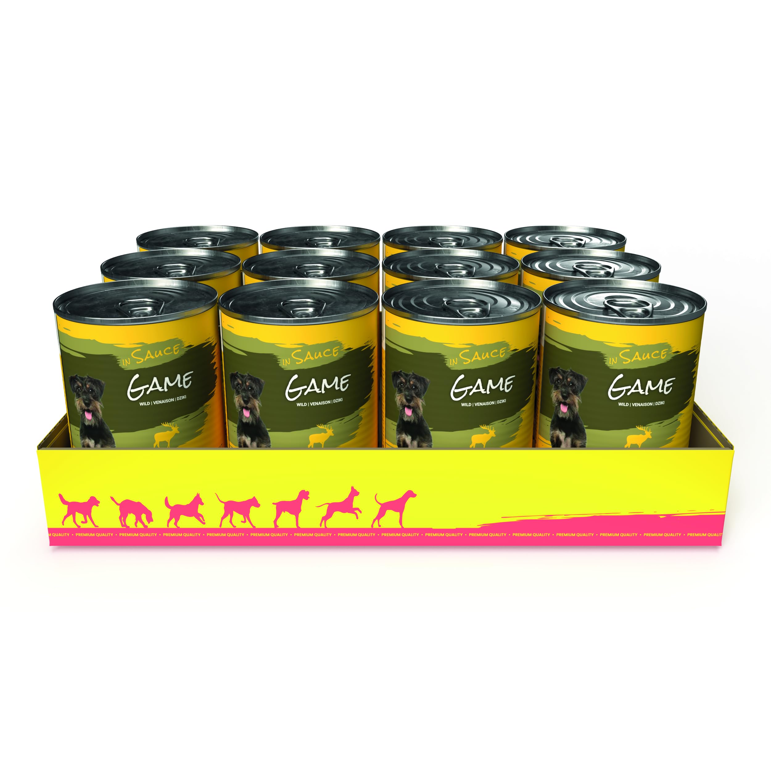 JosiDog Game in Sauce (12 x 415 g) | Adulte | Nourriture Humide Premium pour Chiens Adultes | avec gibier en Sauce & vitamines D3 & E | Powered by JOSERA | Aliment Complet | 12 pièces (Lot de 2)