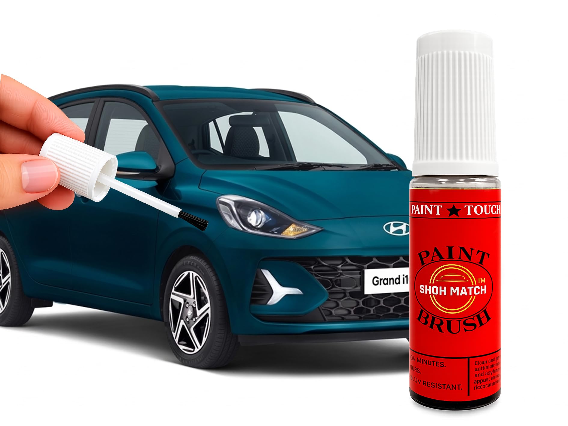 Show Match 2K Touch-Up Paint for Hyundai I10 Nios– Scratch Remover Pen (Multiple Colors) (Aqua Teal Blue(UU3)-image-26