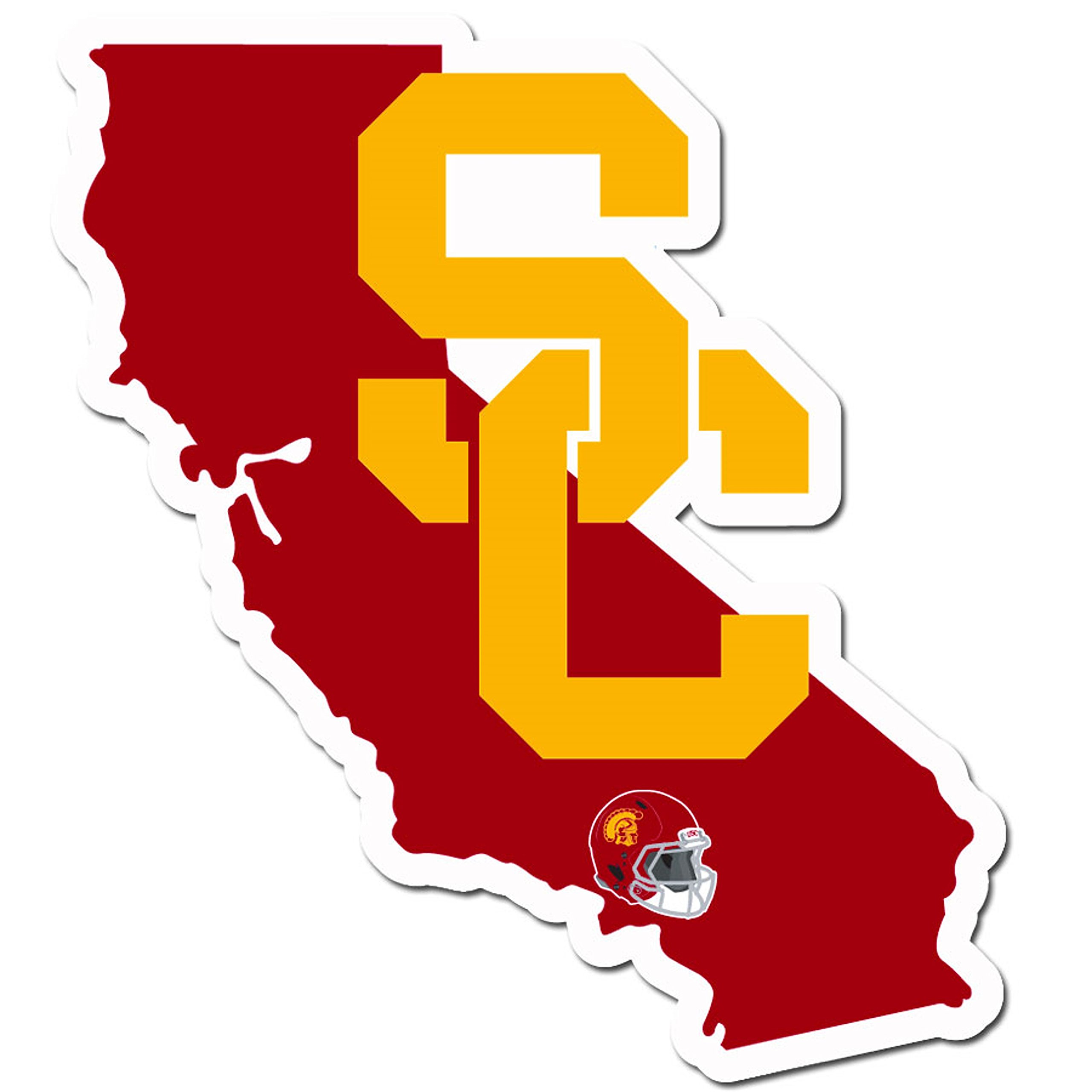 NCAA Siskiyou Sports Fan Shop USC Trojans Home State Decal One Size Team Color