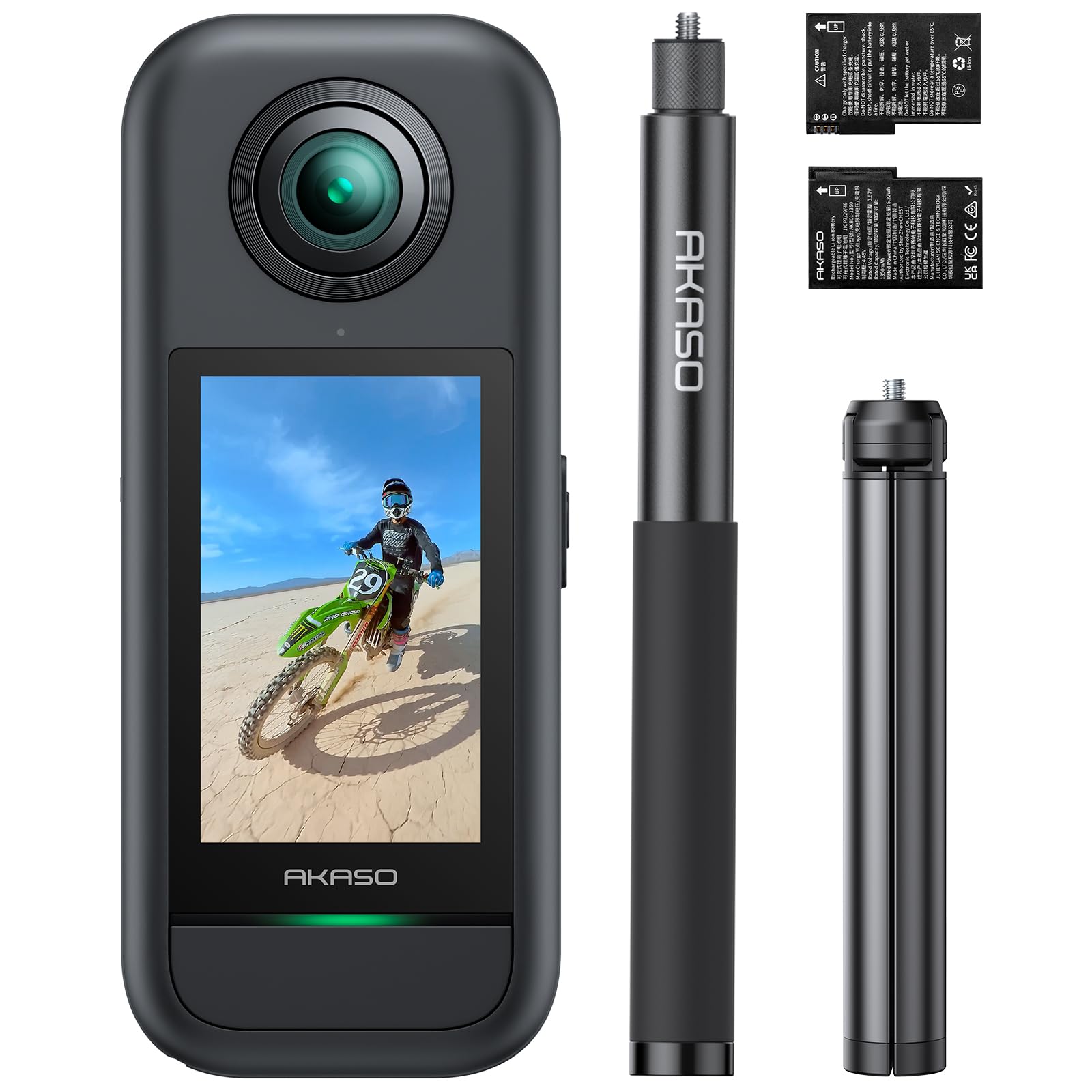 Amazon.com : AKASO 360 Weatherproof 360° Action Camera with 120cm