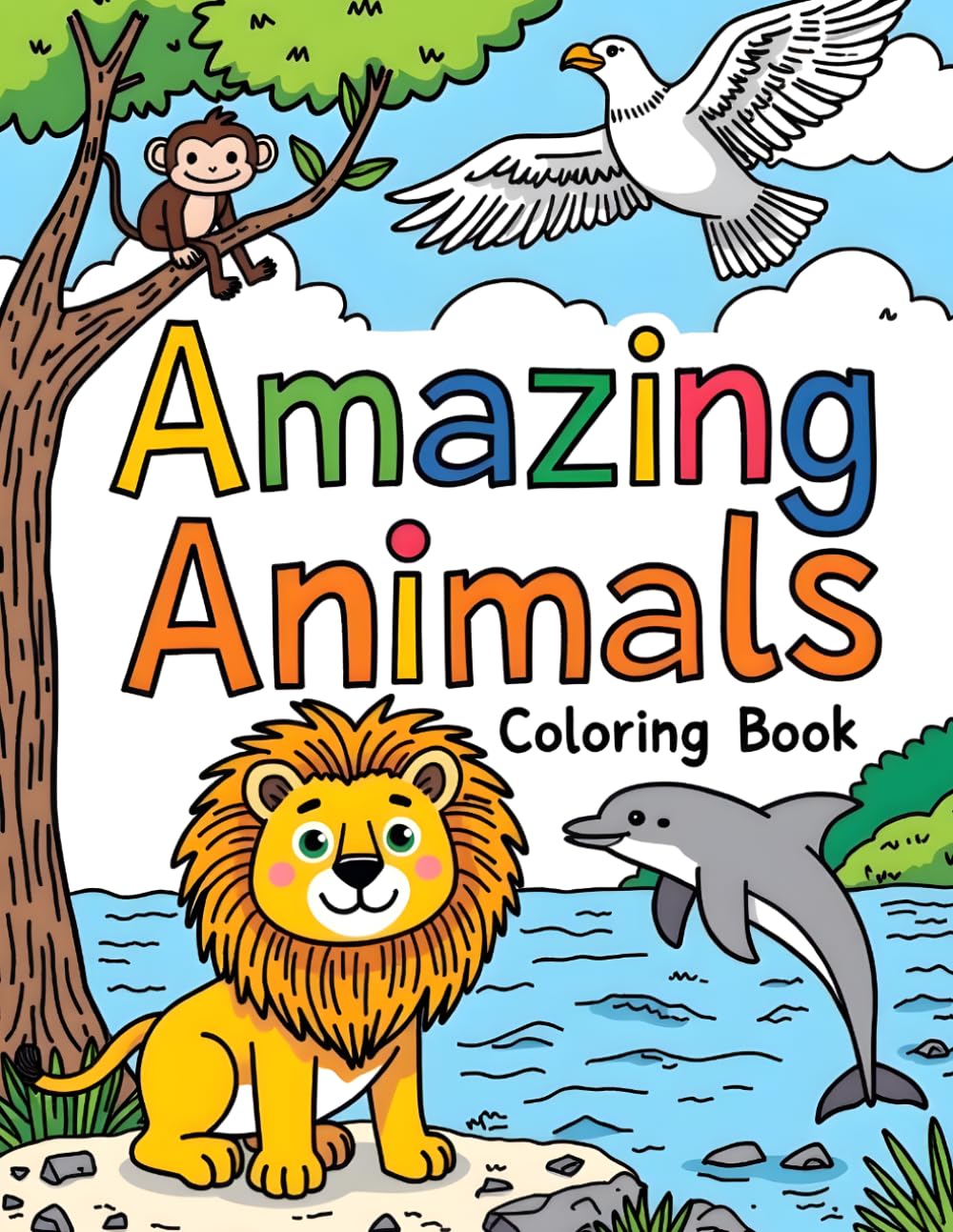 Amazing Animals Coloring Book