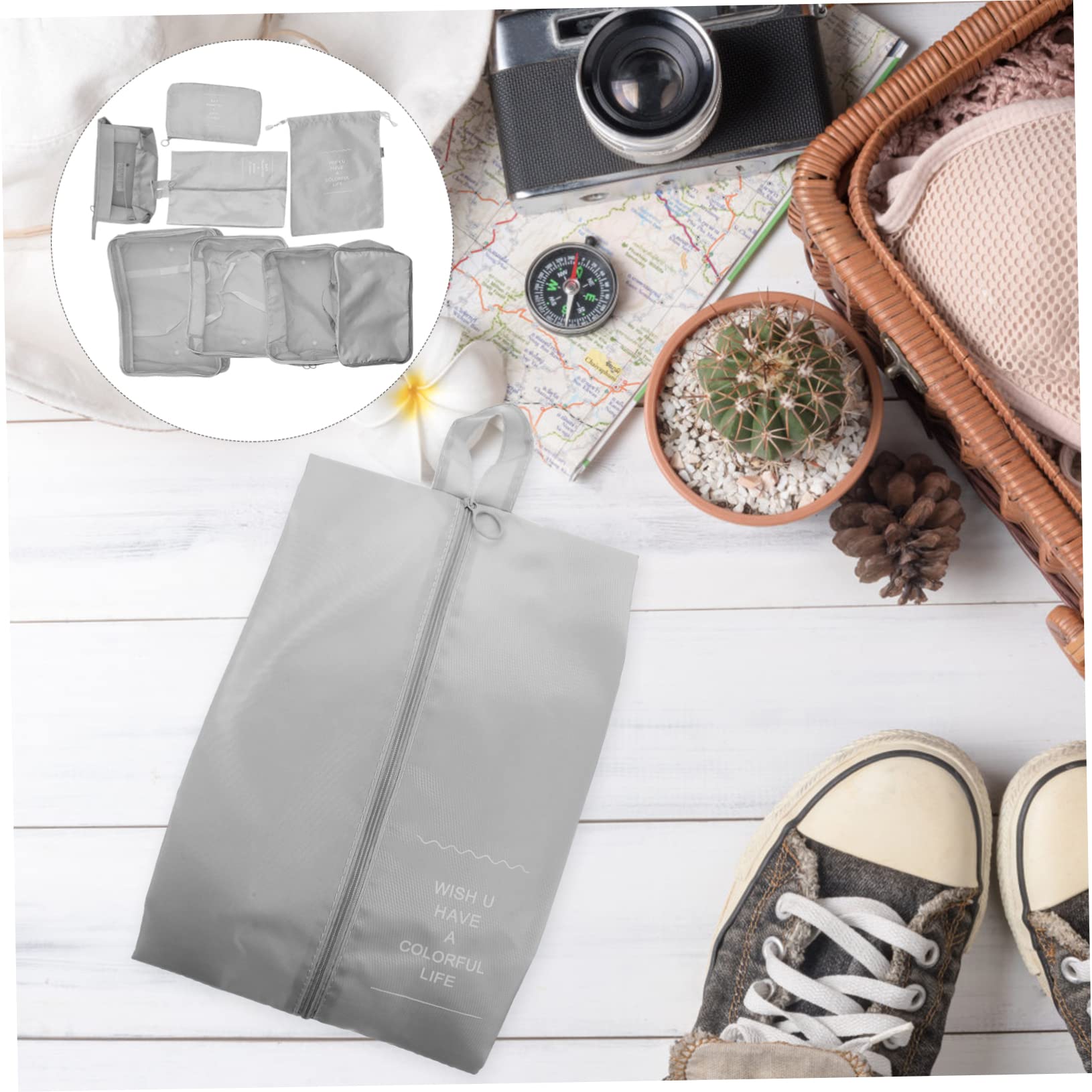 Veemoon Organizer Valigia Viaggio Borse Vestiti Borse Scarpe Trucco Accessori Cubi Organizzazione Accessori Viaggio Famiglia Lavoro Vacanze Escursioni Lunghi
