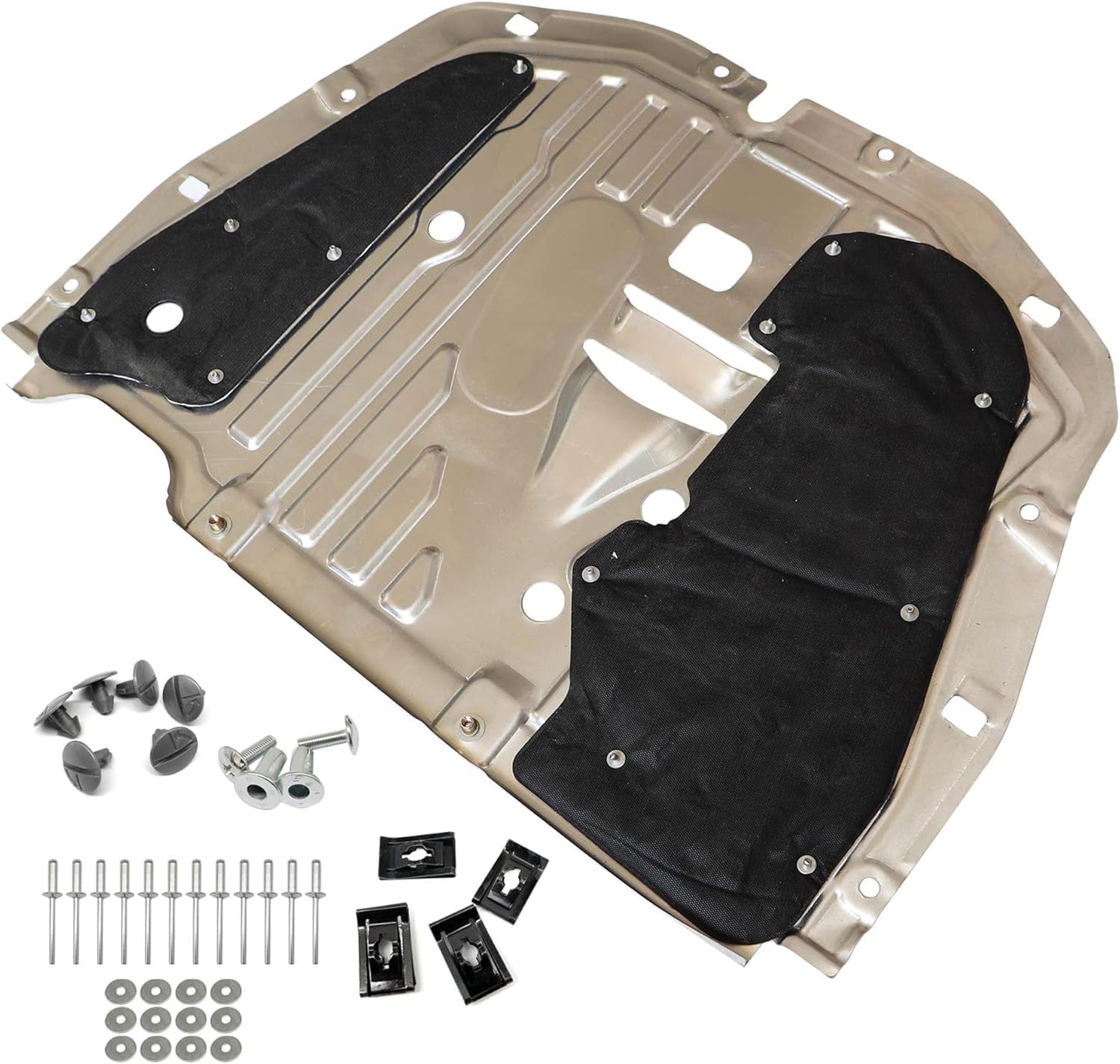 GXARTS Engine Splash Guard Under Car Shield Cover Board 74110-TBA-A00 90674-TY2-A01 Compatible with Honda Civic 2016 2017 2018 2019 2020 2021 Lower Engine Splash Guard Under Car Shield Cover Board