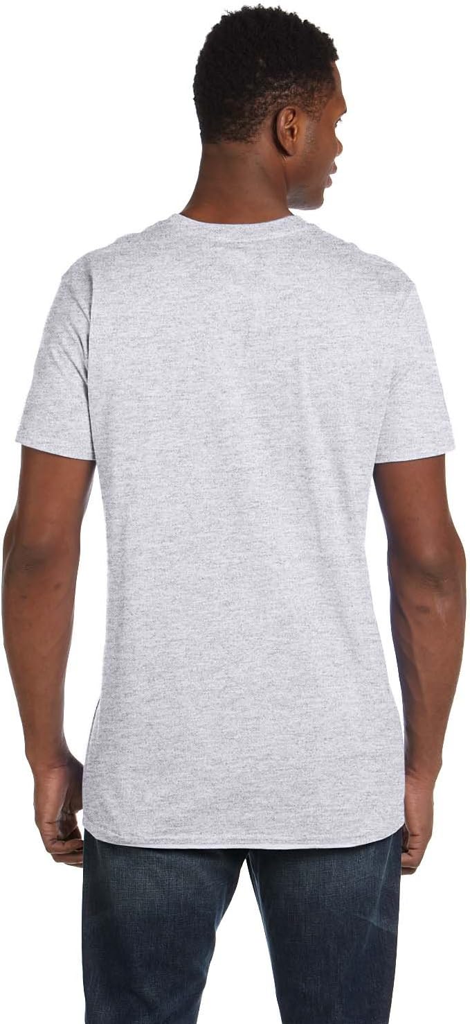 Hanes mens Crewneck Large Ash