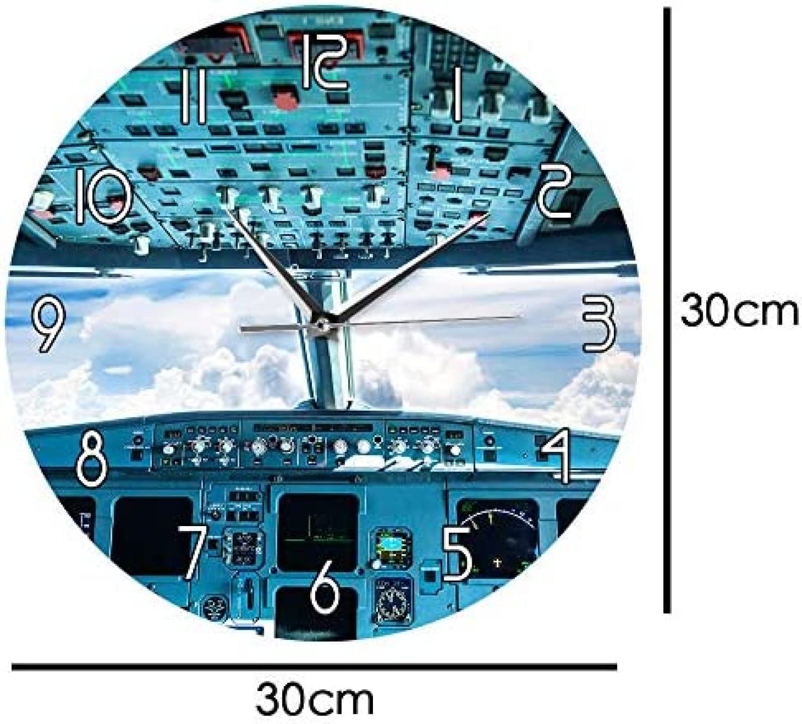 航空機用時計　コックピットクロック Amazon.co.jp: 飛行機コックピット壁時計モダンなデザイン飛行機