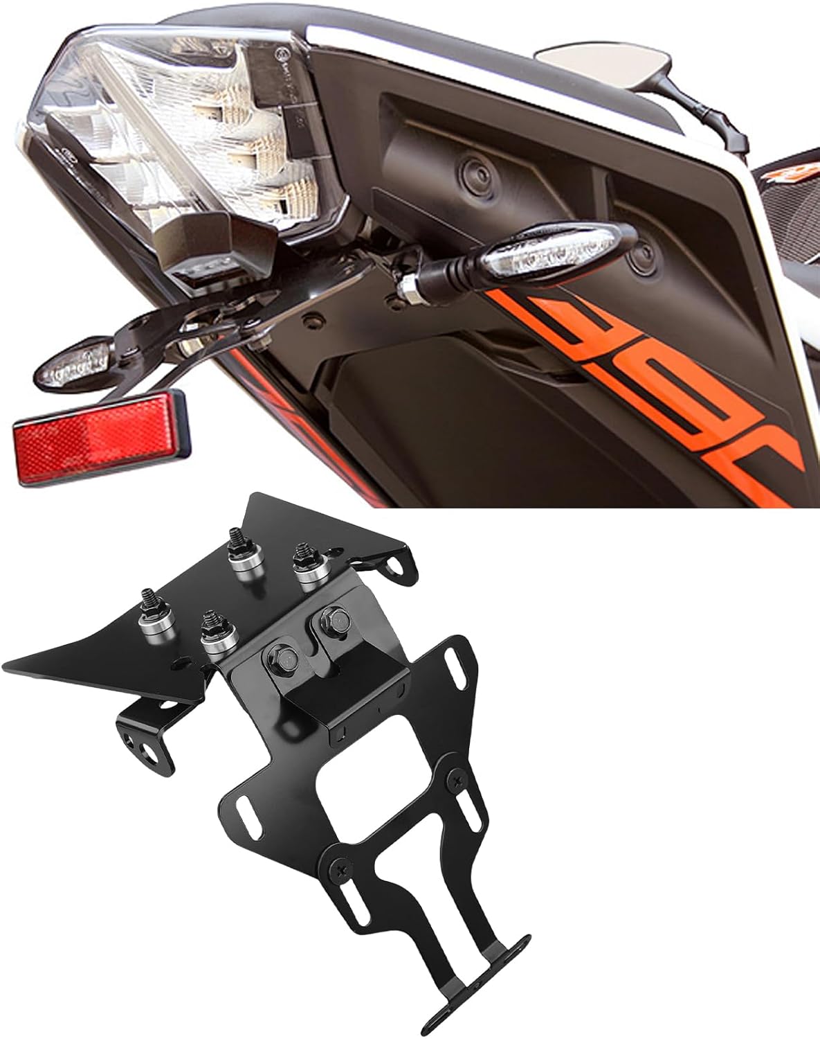 調整可能なオートバイライセンスレイトブラケット ナンバープレート