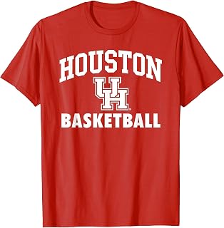Houston Cougars Apparel Team Color Arch Over Basketball T-Shirt