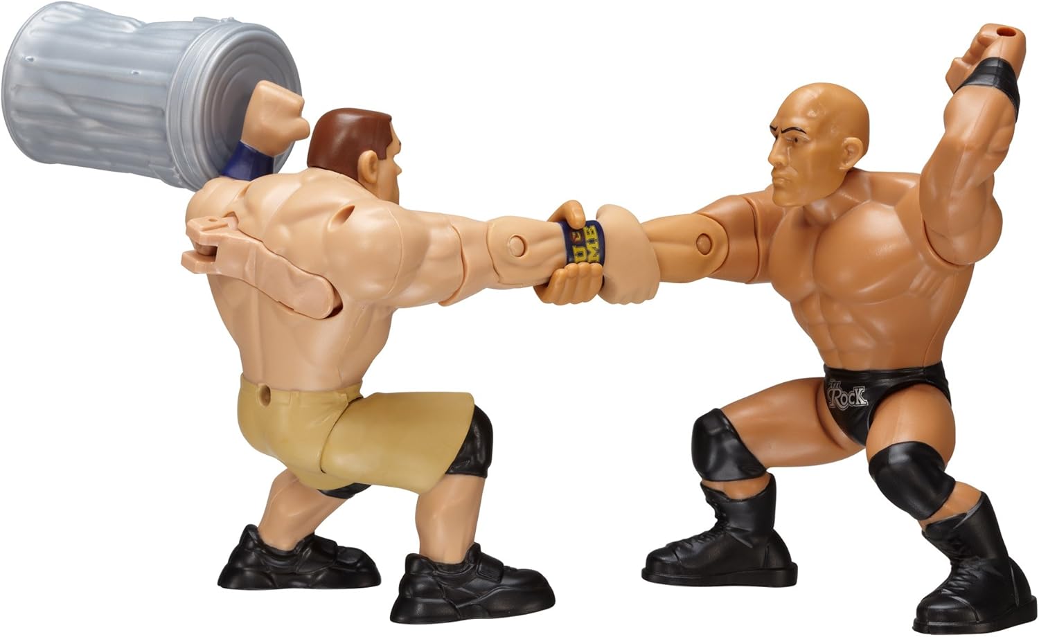 WWE MATTEL Power Slammers The Rock and John Cena Starter Pack