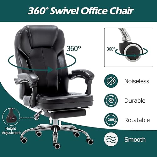 Miniatura 4 de Erinnyees Silla de oficina silla de escritorio ergonómica de tela de lino silla de oficina en casa con respaldo alto con ruedas giratorias altura