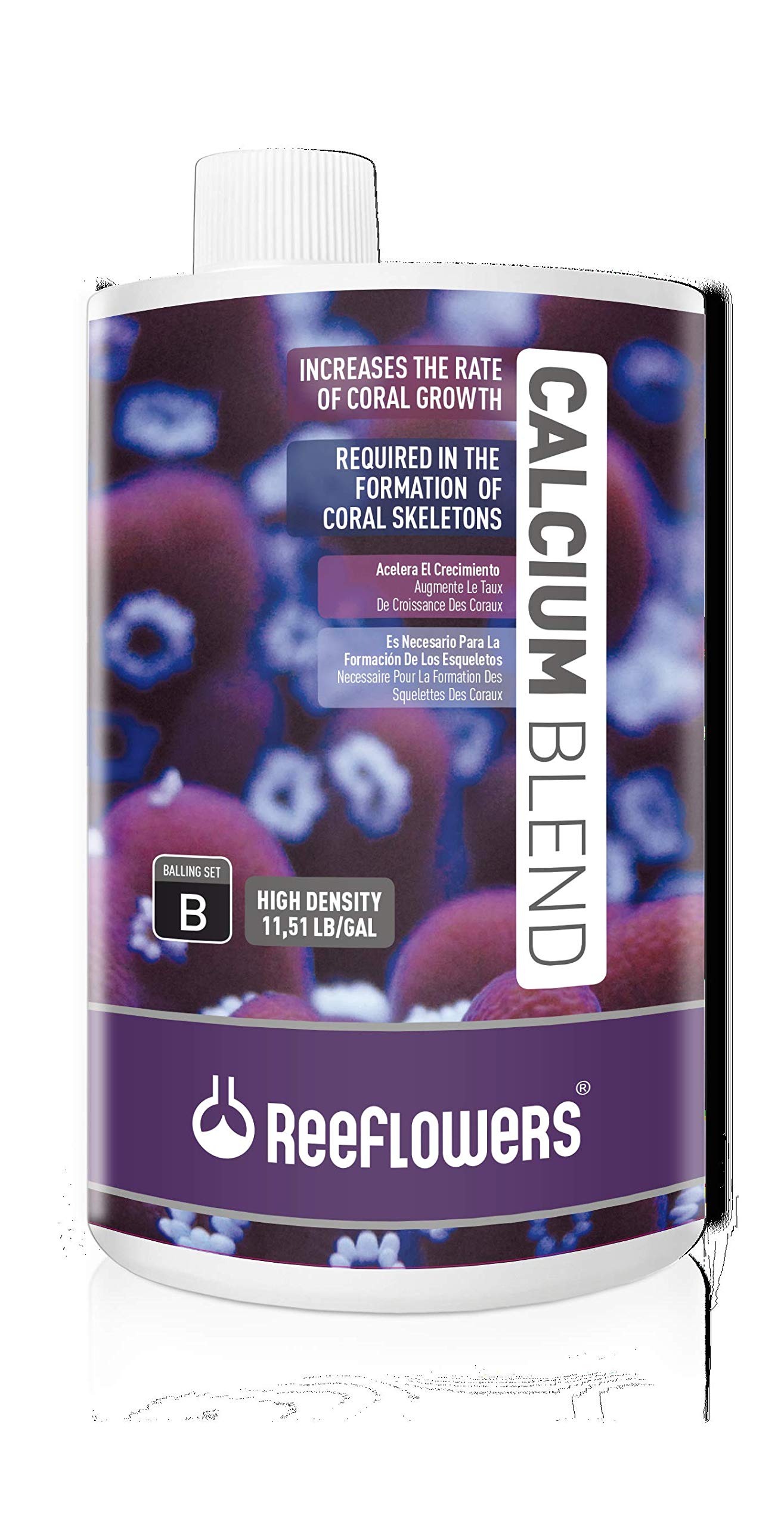 Cobalt Aquatics ReeFlowers Calcium Blend - Part B Balling (SW only), 1000 ml.