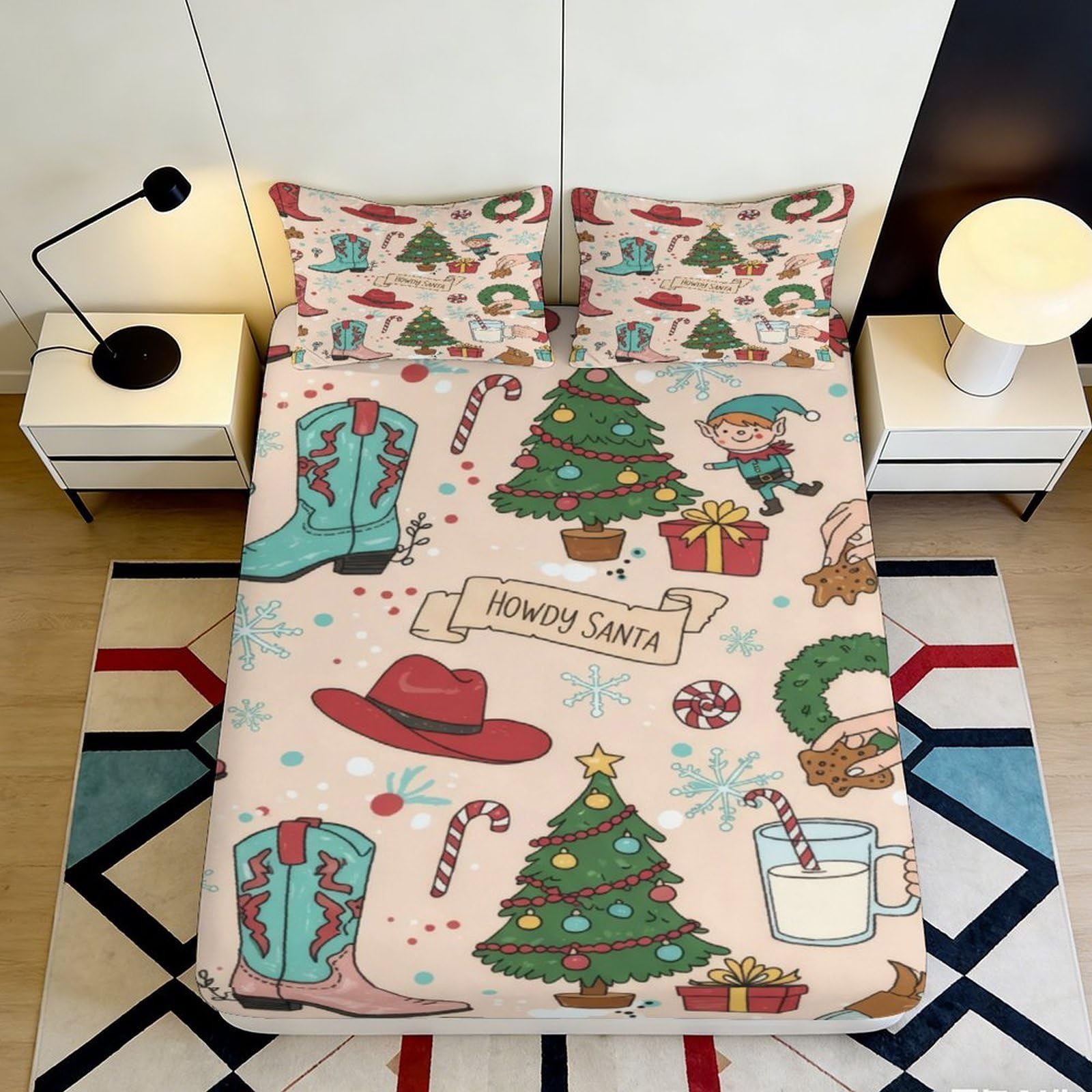 3D Printed Forest Path Fitted Sheet Microfiber Deep Pocket Bedroom Decor Forest Mattress Fitted Cover Washable 90x200x25cm