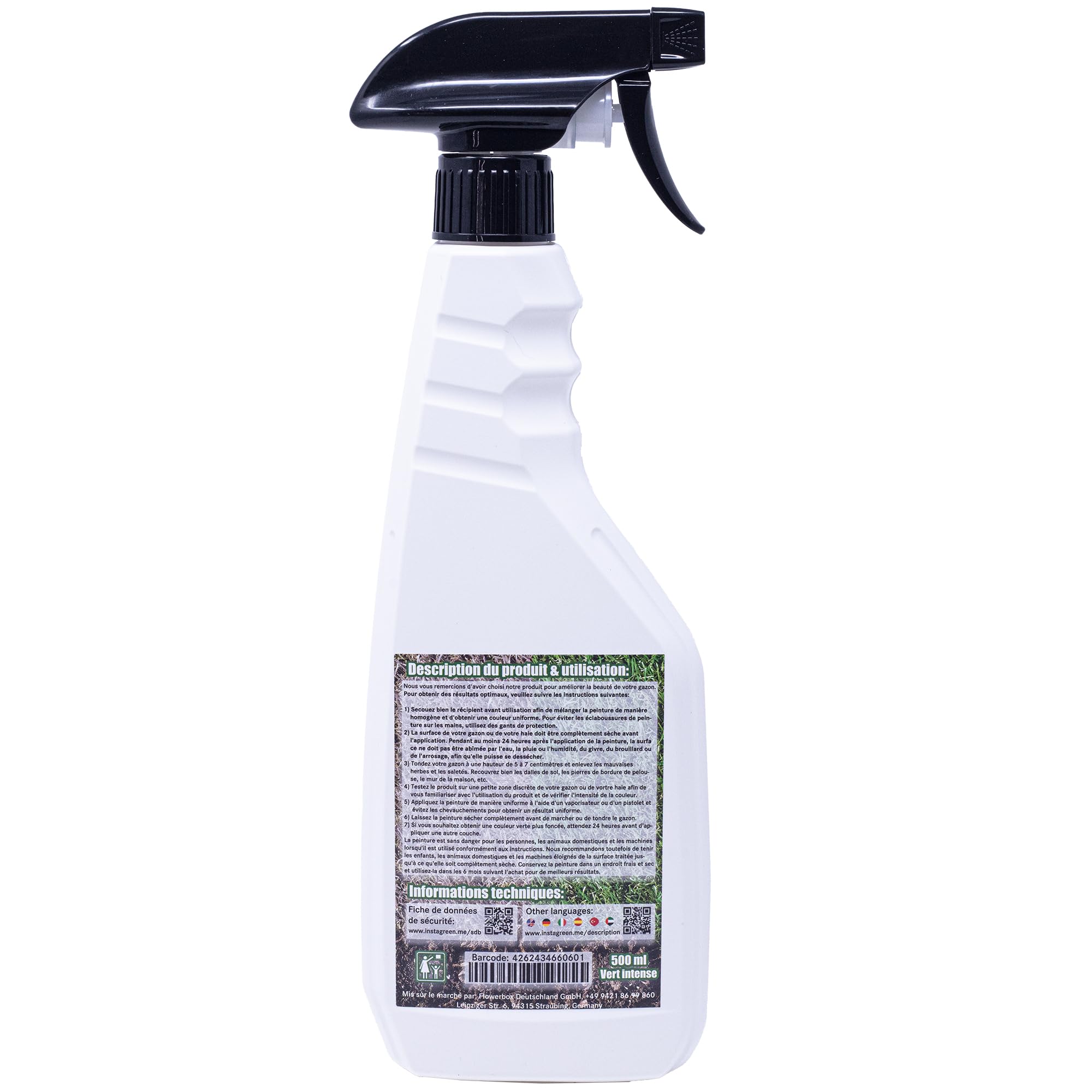 Peinture pour haies et gazon 500ml vaporisateur biodégradable
