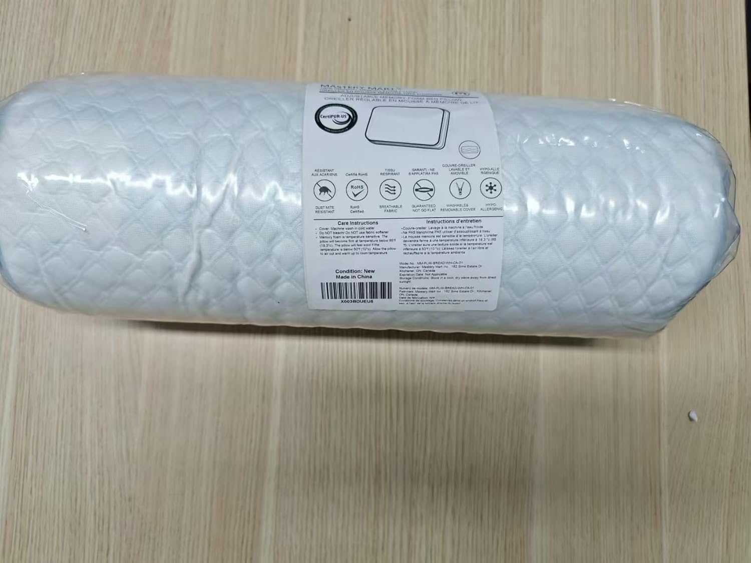 MASTERY MART Firm Pillow for Deep Sleep – Cooling Memory Foam, Adjustable Height, Standard Size, Ideal for Side, Back & Stomach Sleepers (25" x 16") - Image 12