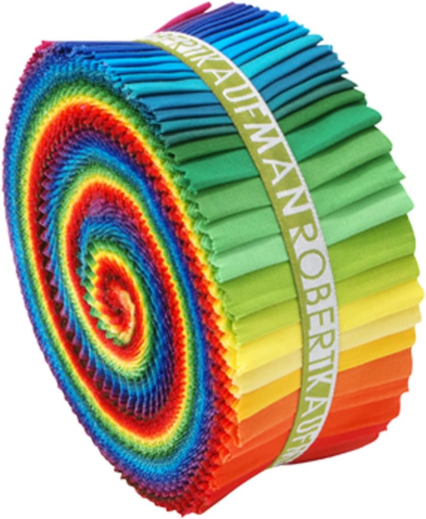 Kona Cotton Solids New Classic Palette Roll Up Jelly Roll 41-2.5" Quilting Fabric Strips Robert Kaufman RU-228-41