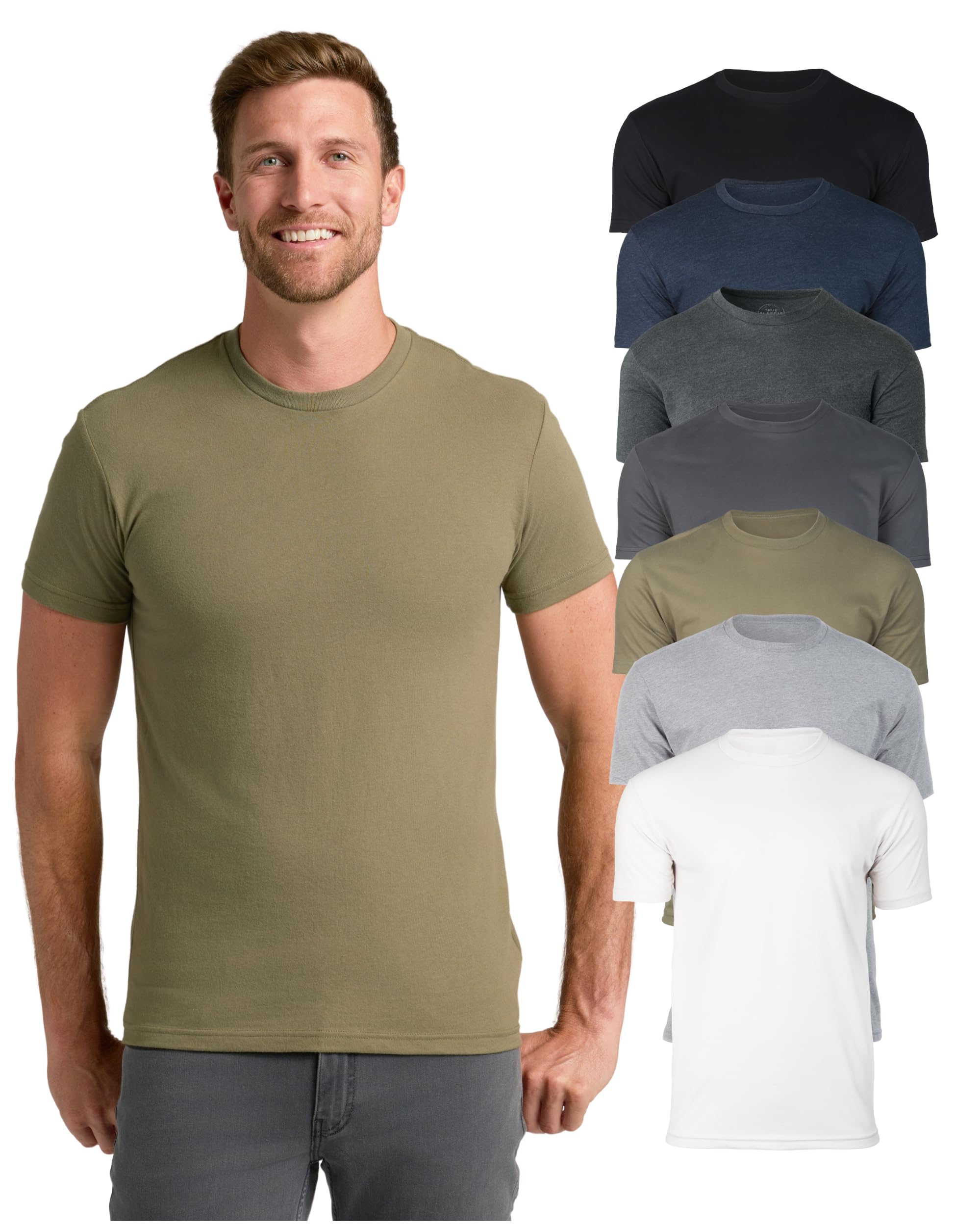 True Classic Mens T-Shirts – Short Sleeve Crew Neck T Shirts for Man, Cotton Blend Novelty Tshirt for Men, T-Shirt Homme — view 9