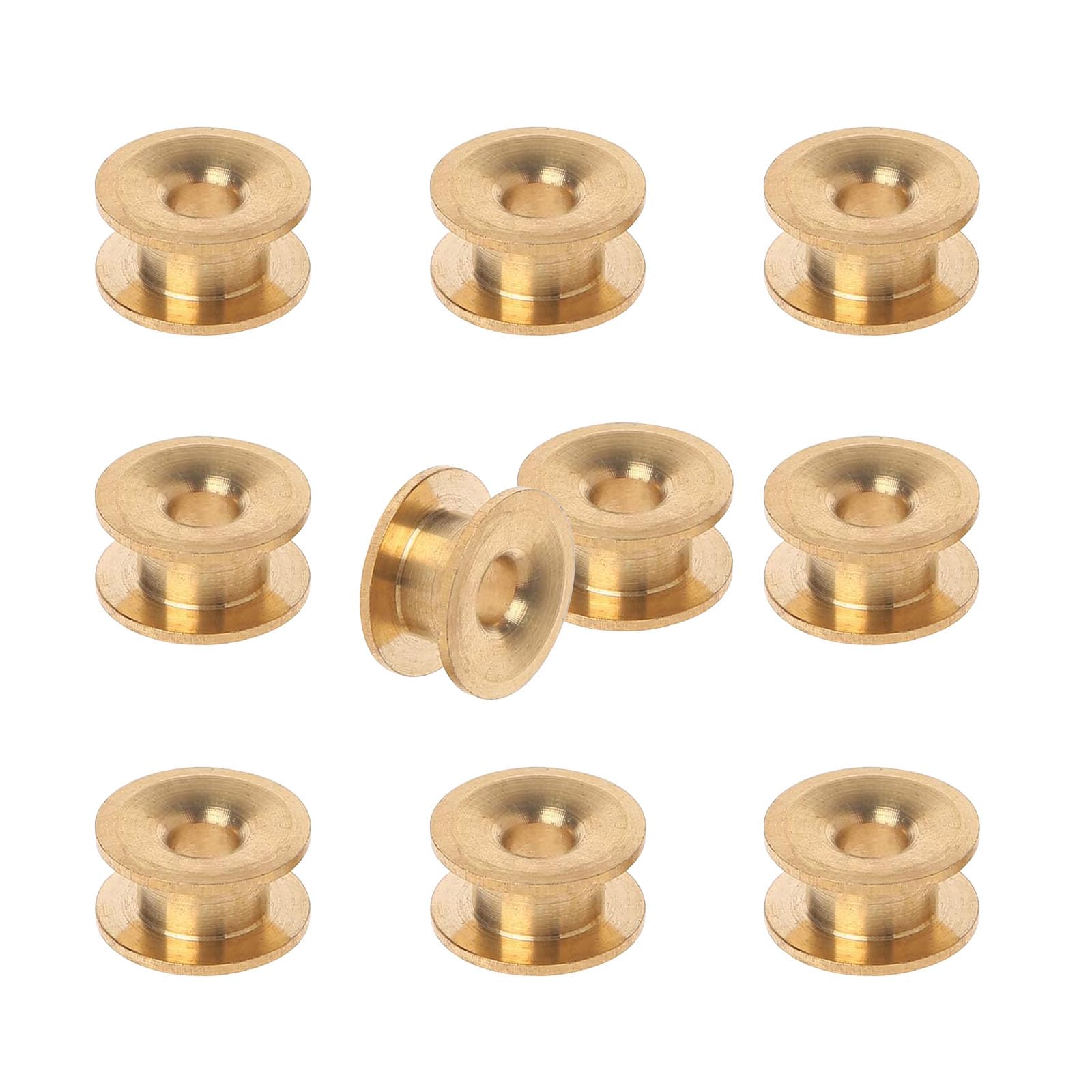 Zreneyfex 10 Pcs 20 Pcs Universal Solid Brass Trimmer Head Eyelets Compatible with Craftsman Compatible with Troy-Bilt Strimmer Cutter (10 Pieces)