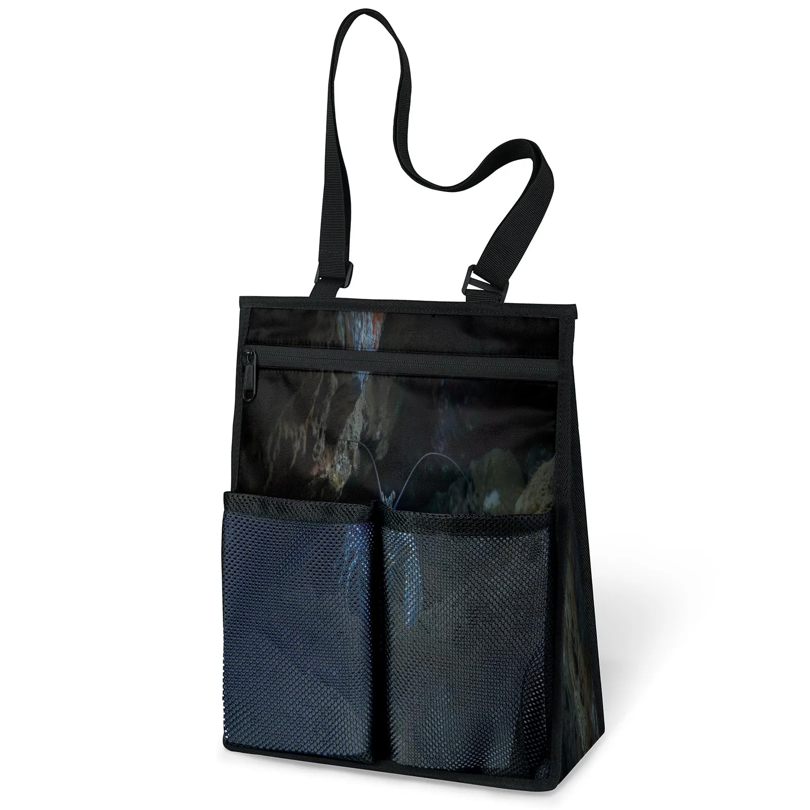 Ourtheme Ocean Blue Lobster Portable Shower Bag for Travel Gym Camp Beach Tote Shower Caddy Bags Hanging Toiletry