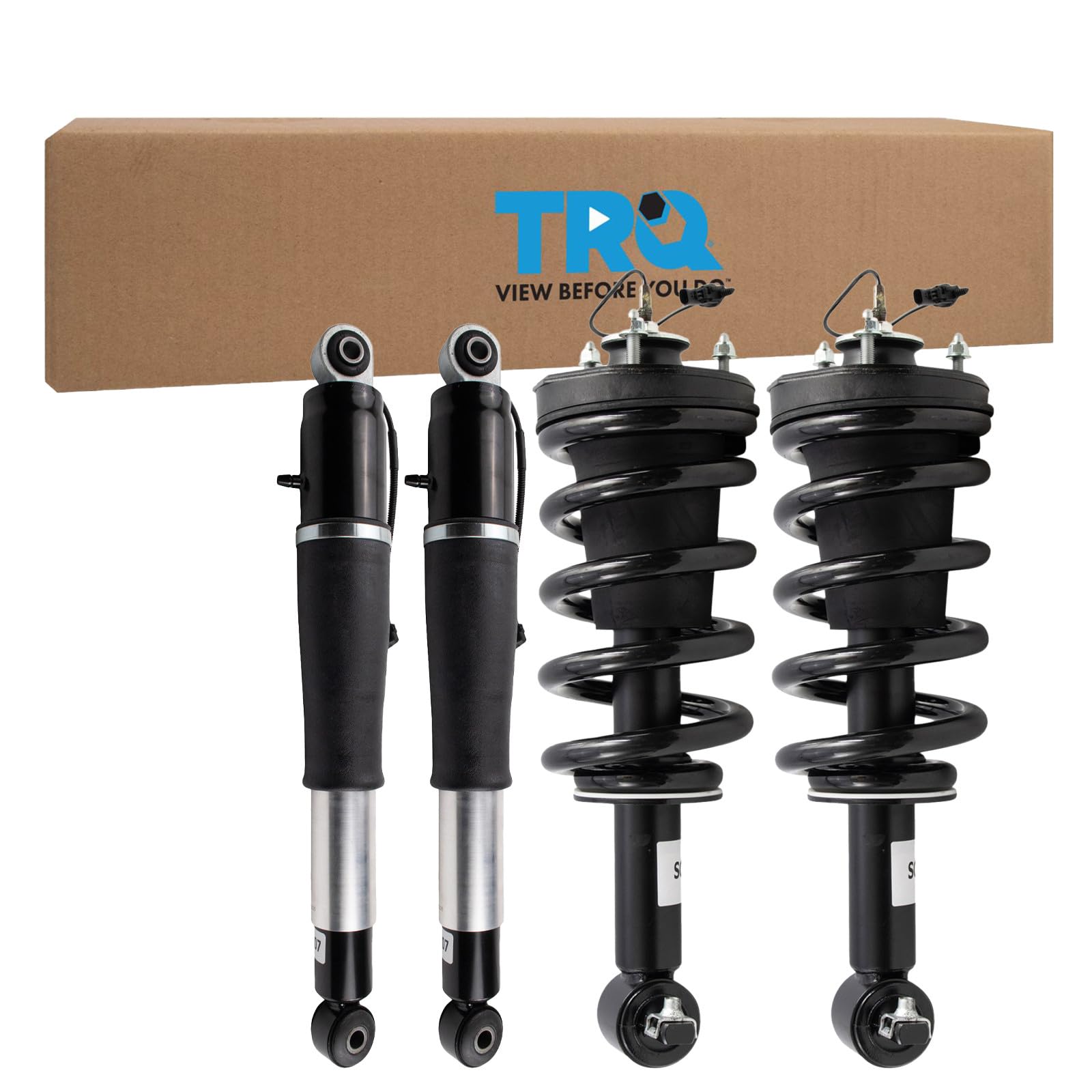 TRQ Front & Rear Air Suspension Kit for Cadillac Escalade