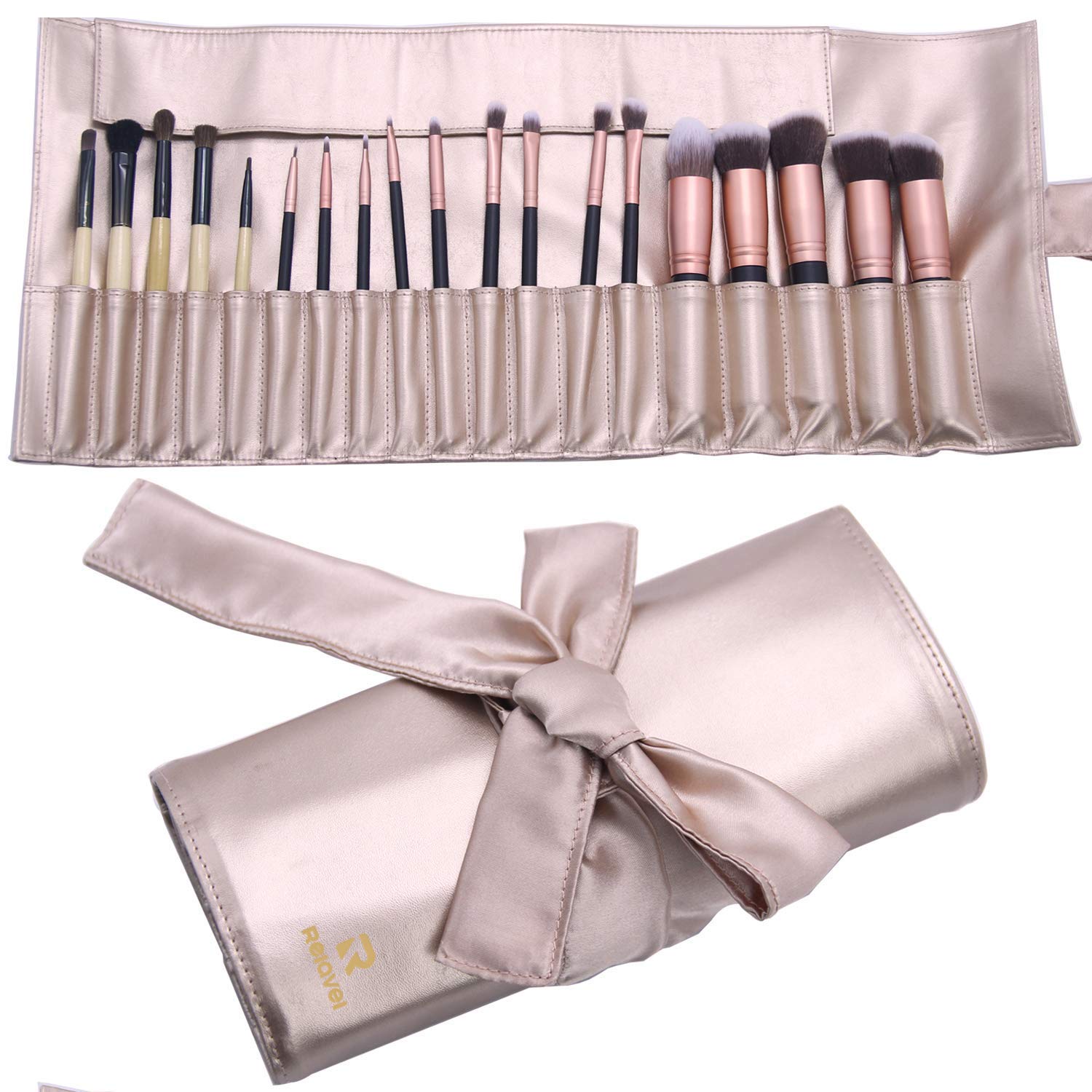 makeup brush leather case