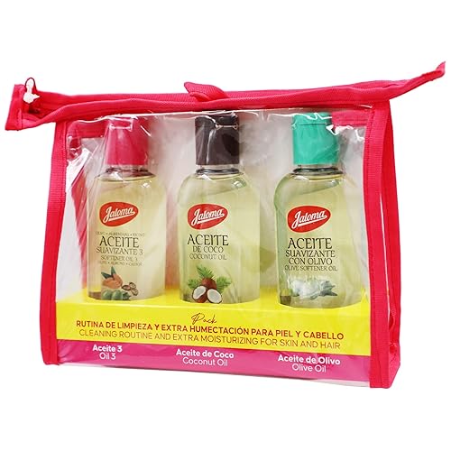 Miniatura 2 de Jaloma Paquete de aceite oliva coco y aceite 3 excelentes aceites hidratantes para la piel bolsa de regalo de 3 piezas 1 bolsa de regalo