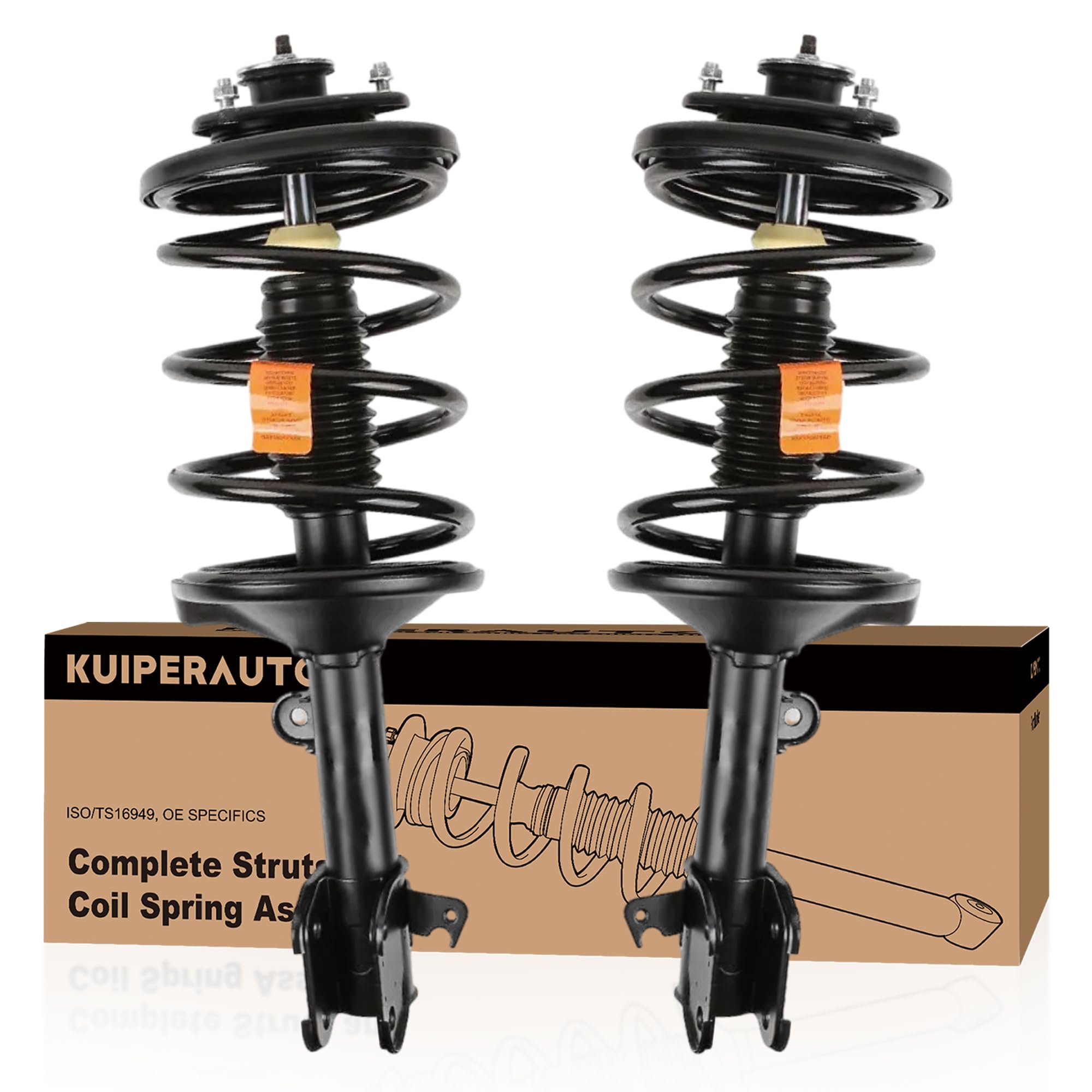 Photo 1 of ***VERY USED***  KUIPERAUTO Front Complete Struts Coil Spring Assembly 172537 172536 Compatible with 2005-2007 Honda Odyssey Replacement Shock Absorbers